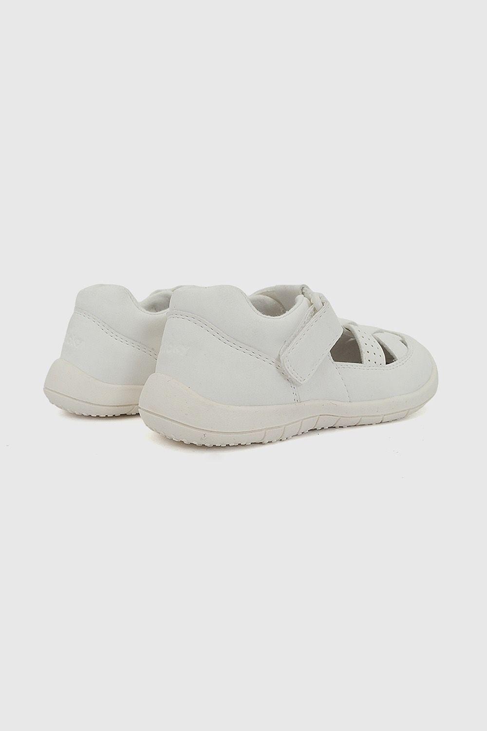 Sandalia Velcro Blanca Unisex 21-27 Colloky-5