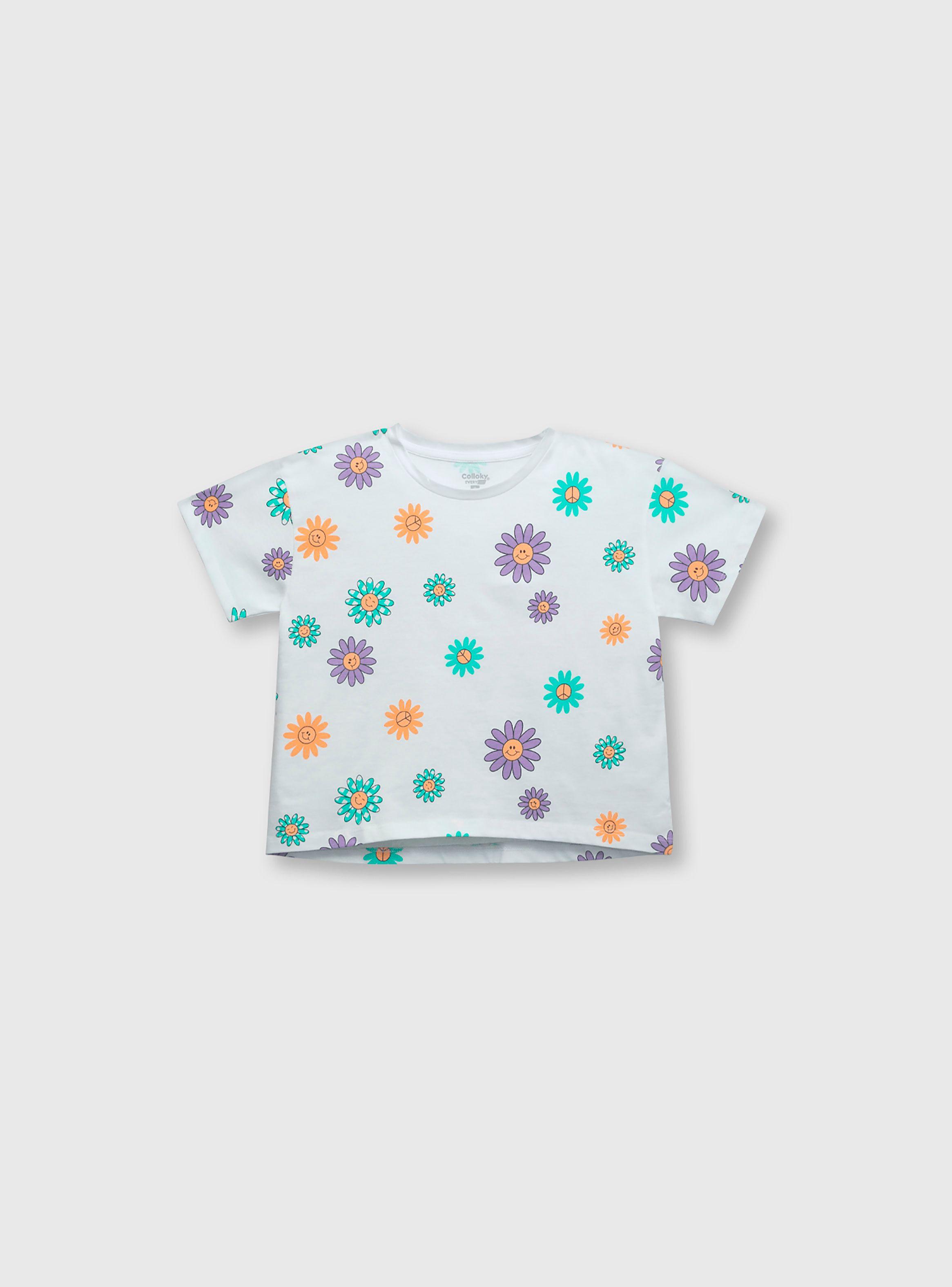 Polera Niña Blanco 55613 Colloky-0