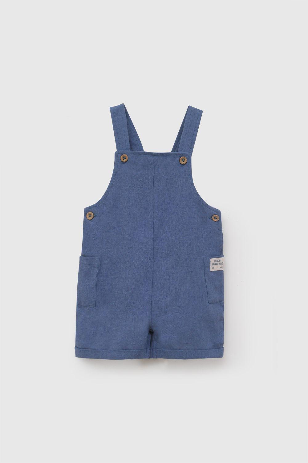 Conjunto Jardinera Body Rayas Denim Niño 6-9M a 4-5A Colloky-2