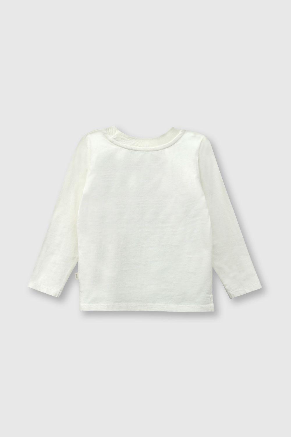 Polera de bebé niño dino crema (3 a 36 meses)-1