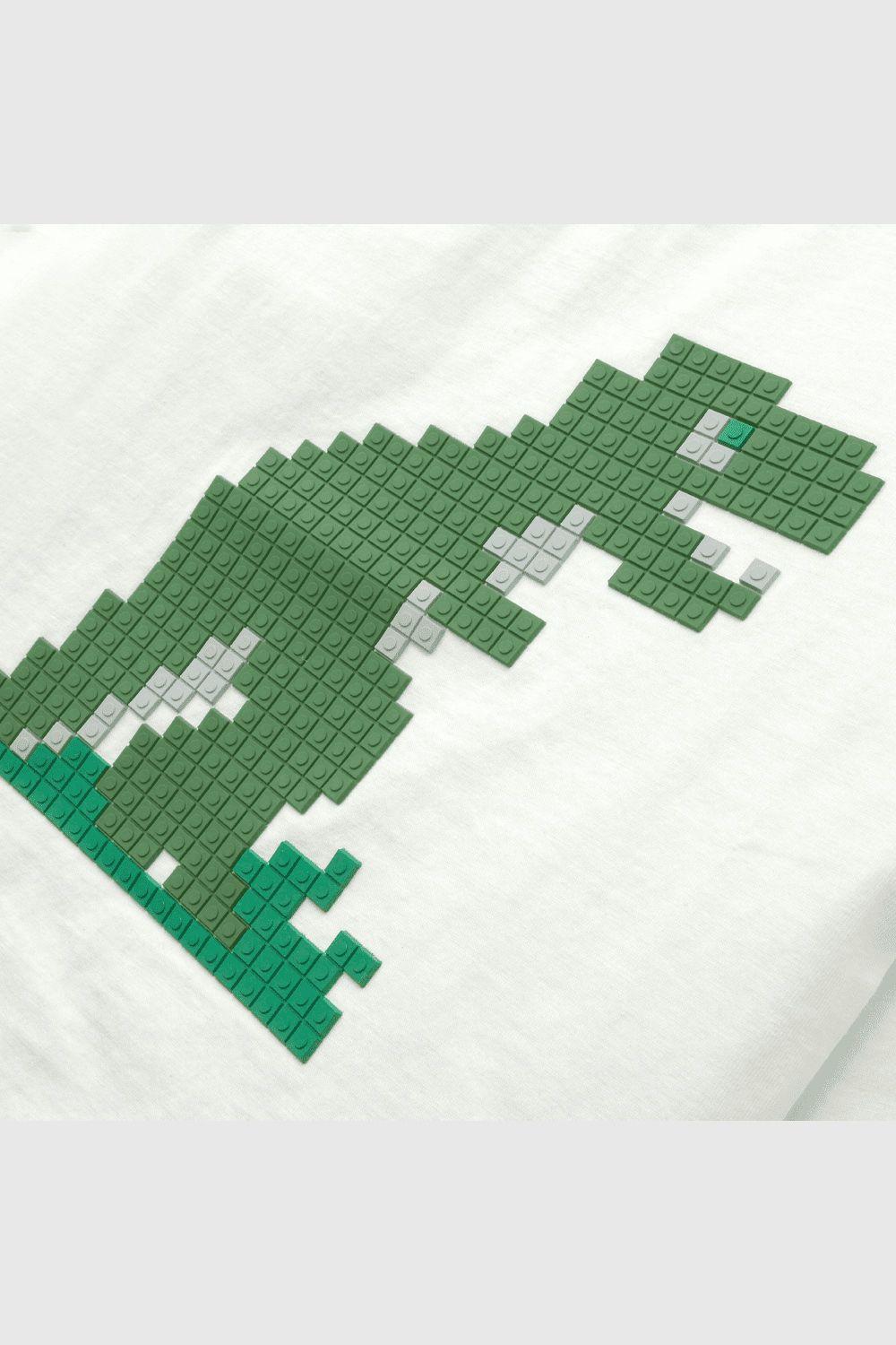 Polera de bebé niño dino crema (3 a 36 meses)-2