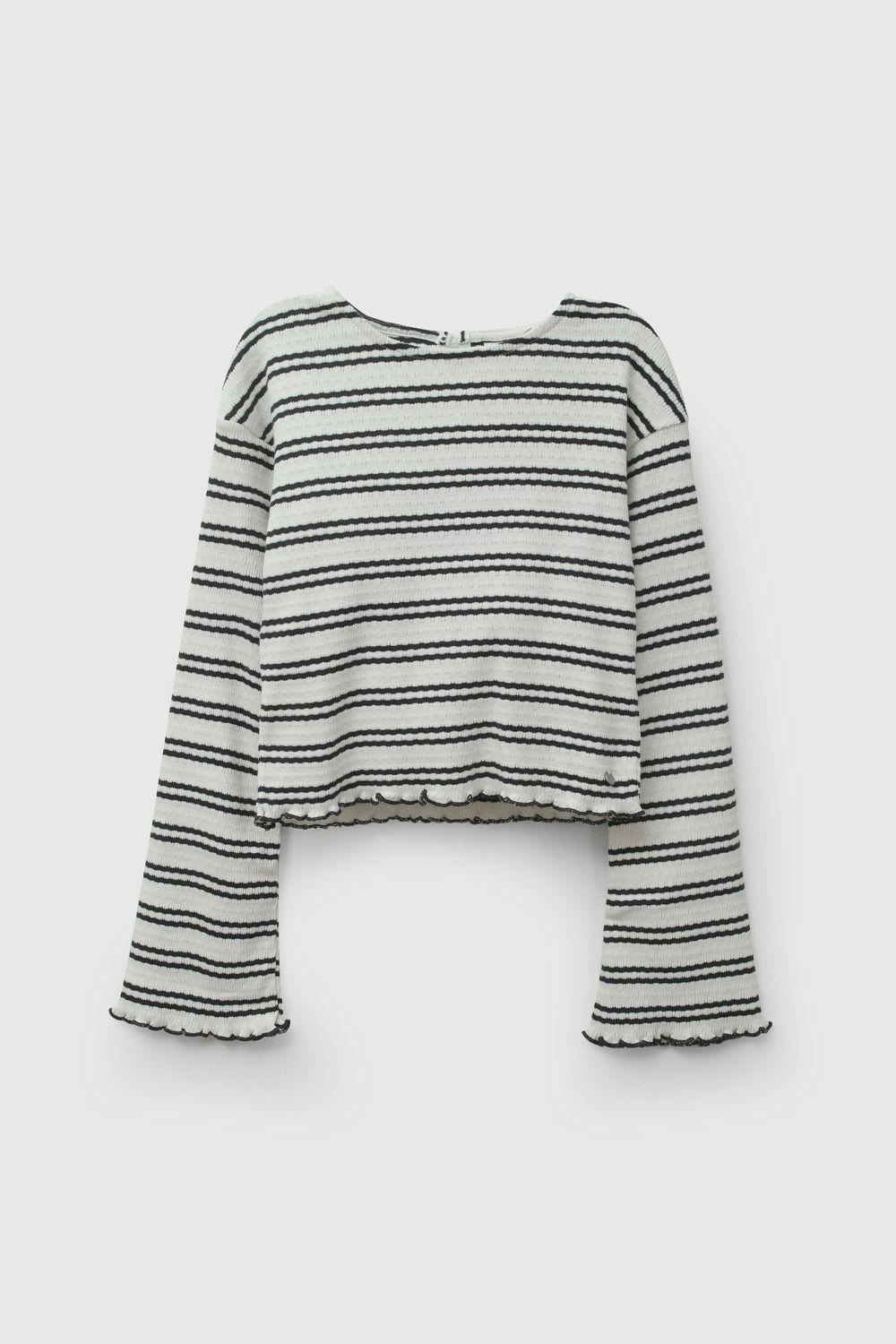 Polera Rayas Marengo Niña 3-4A a 12-13A Colloky-0