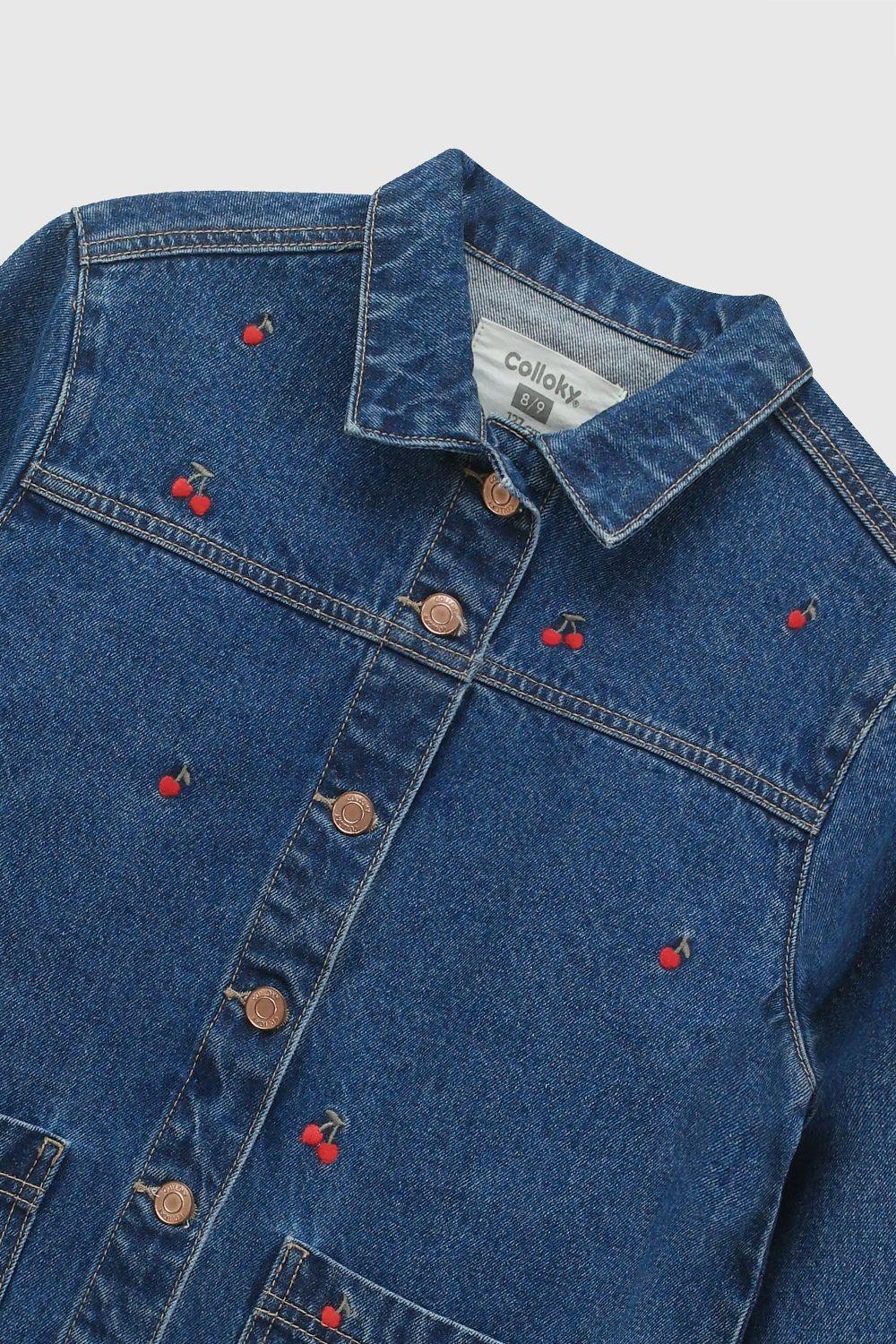 Chaqueta Jeans Cherry Azul Niña 3-4A a 12-13A Colloky-2