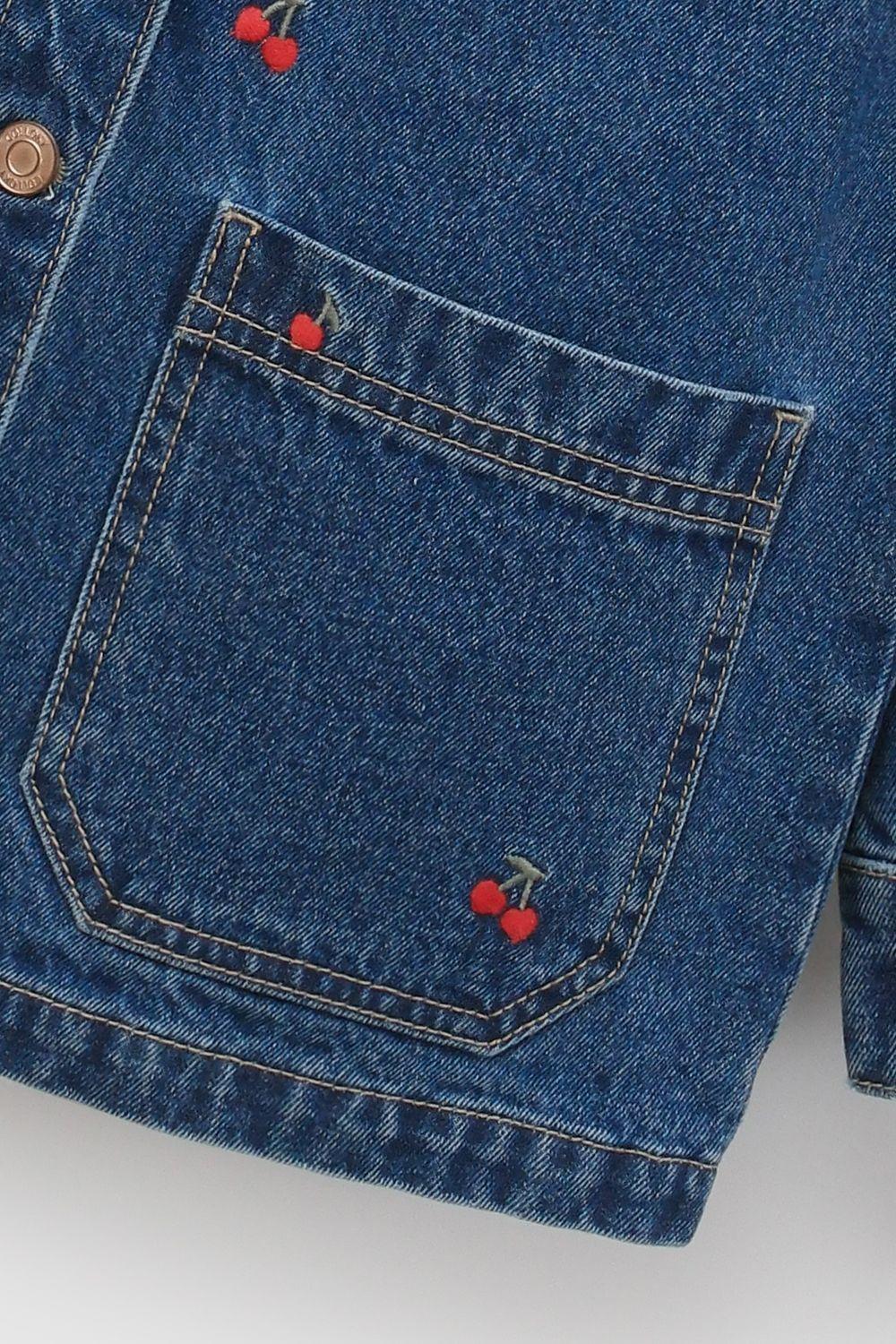 Chaqueta Jeans Cherry Azul Niña 3-4A a 12-13A Colloky-3