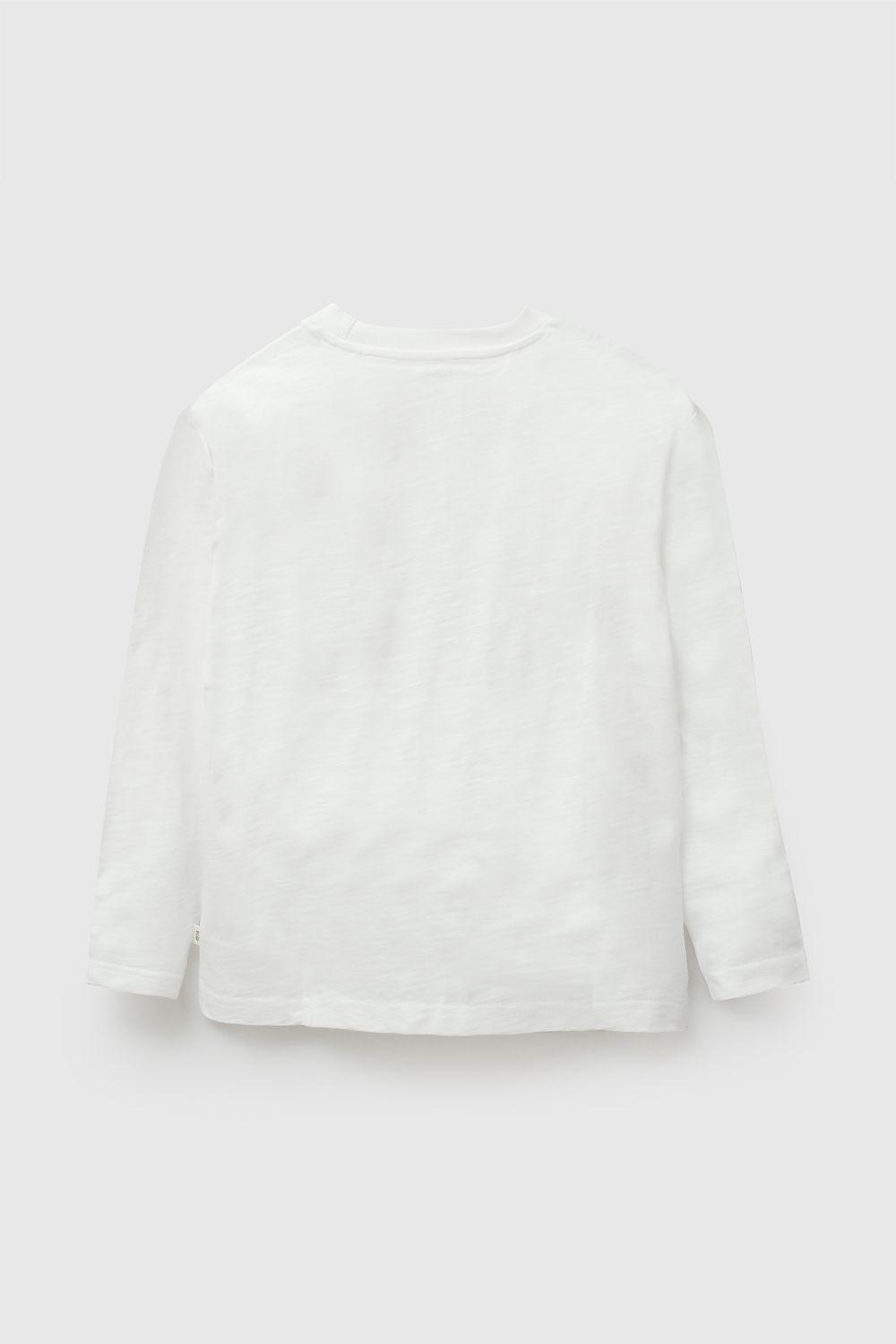 Polera manga larga Varsity niño blanco 3-4A a 12-13A-2