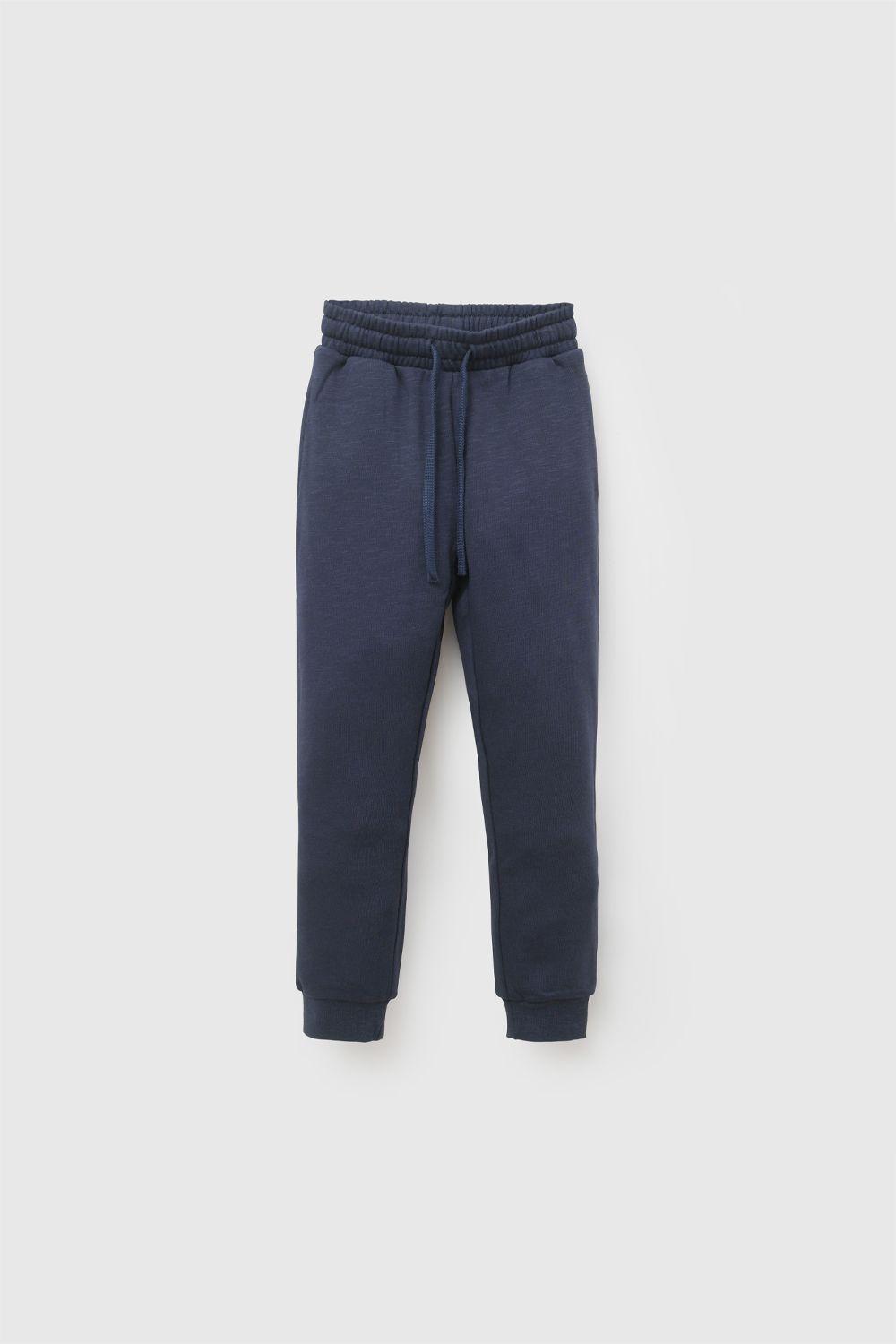 Pantalon buzo polycotton niño azul marino 3-4A a 12-13A-0