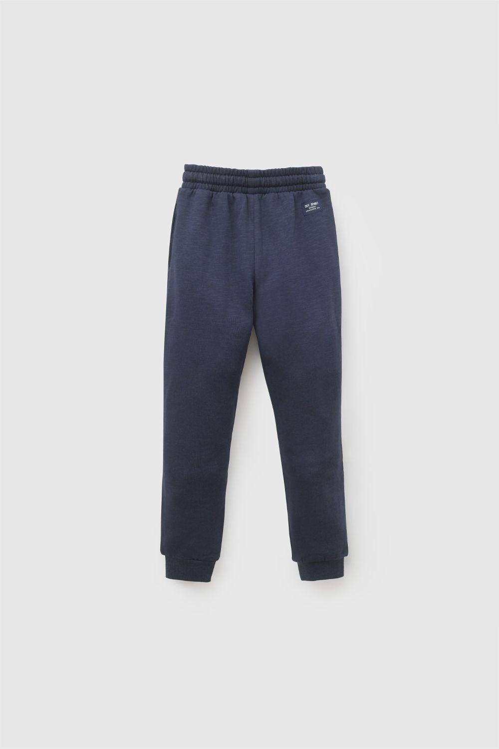 Pantalon buzo polycotton niño azul marino 3-4A a 12-13A-1