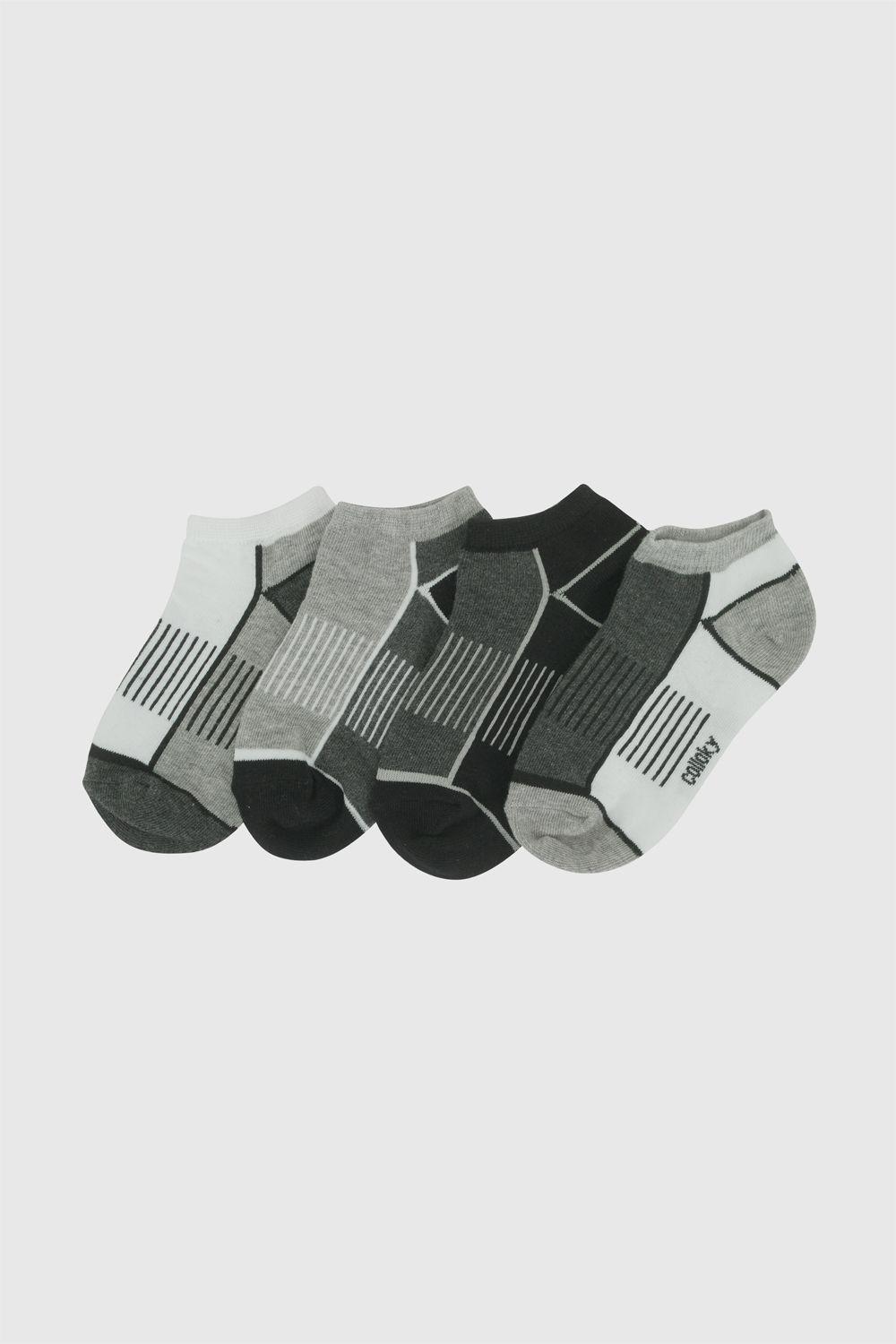 Pack 4 Calcetin Trainee Punto Suave Y Resistente Negro Niño 3/4A a 9/12A Colloky-0
