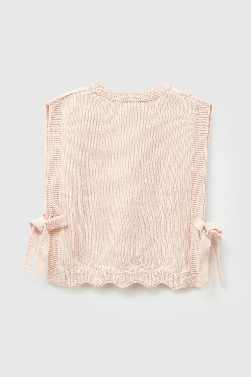 Sweater Tejido Rosa Viejo Niña 6-9M a 4-5A Colloky-1