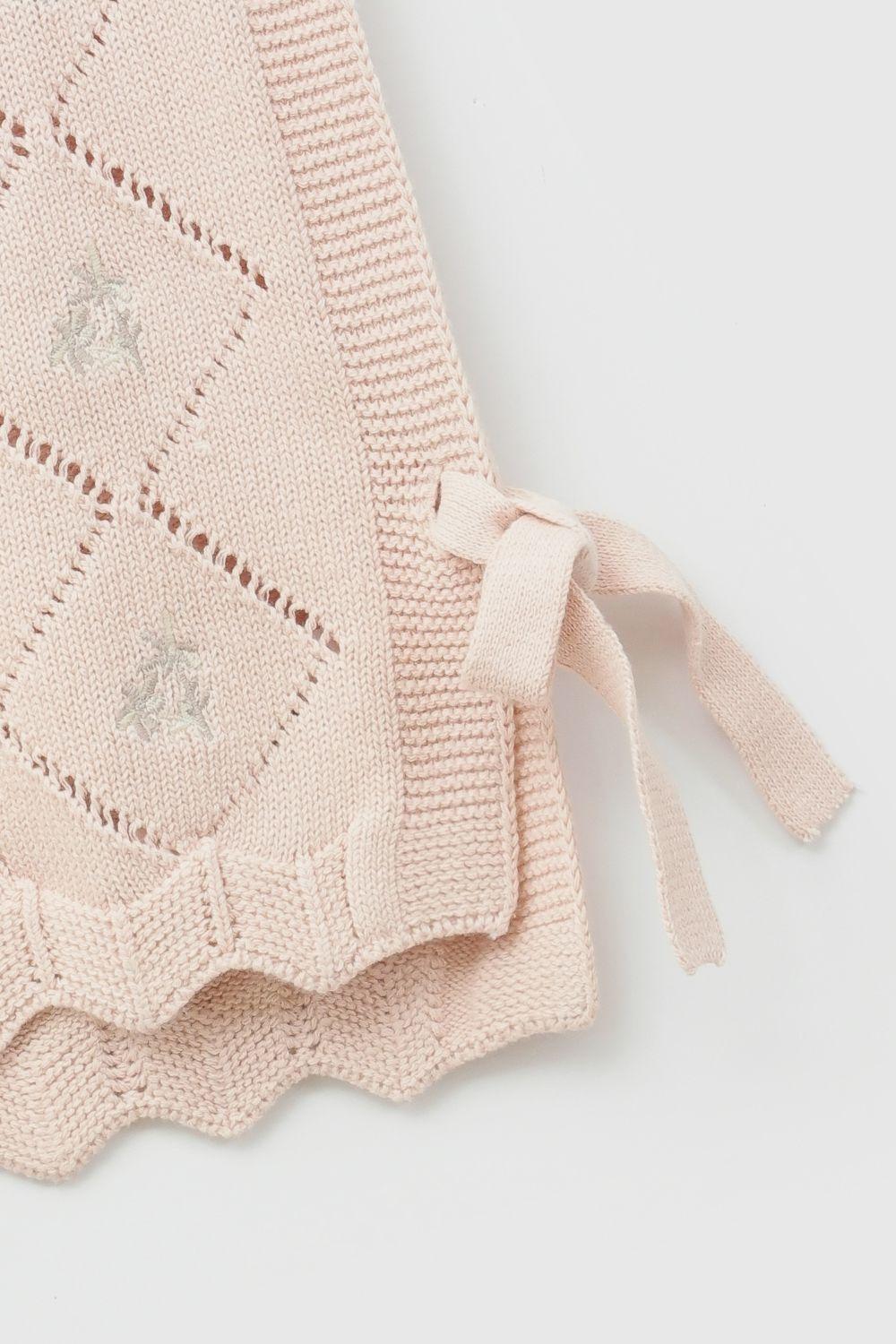 Sweater Tejido Rosa Viejo Niña 6-9M a 4-5A Colloky-2