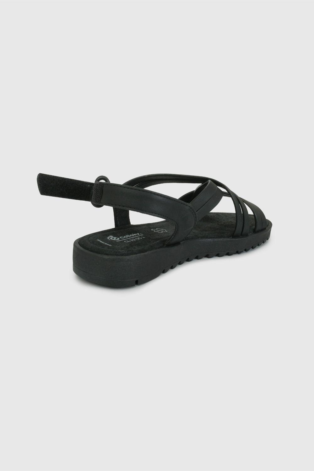 Sandalia de Vestir Cruzada Negra 53000201V26-5