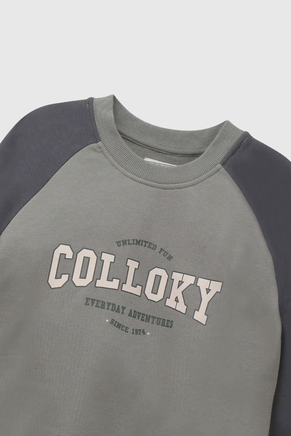 Polerón Gris Niño 7563 Colloky-2