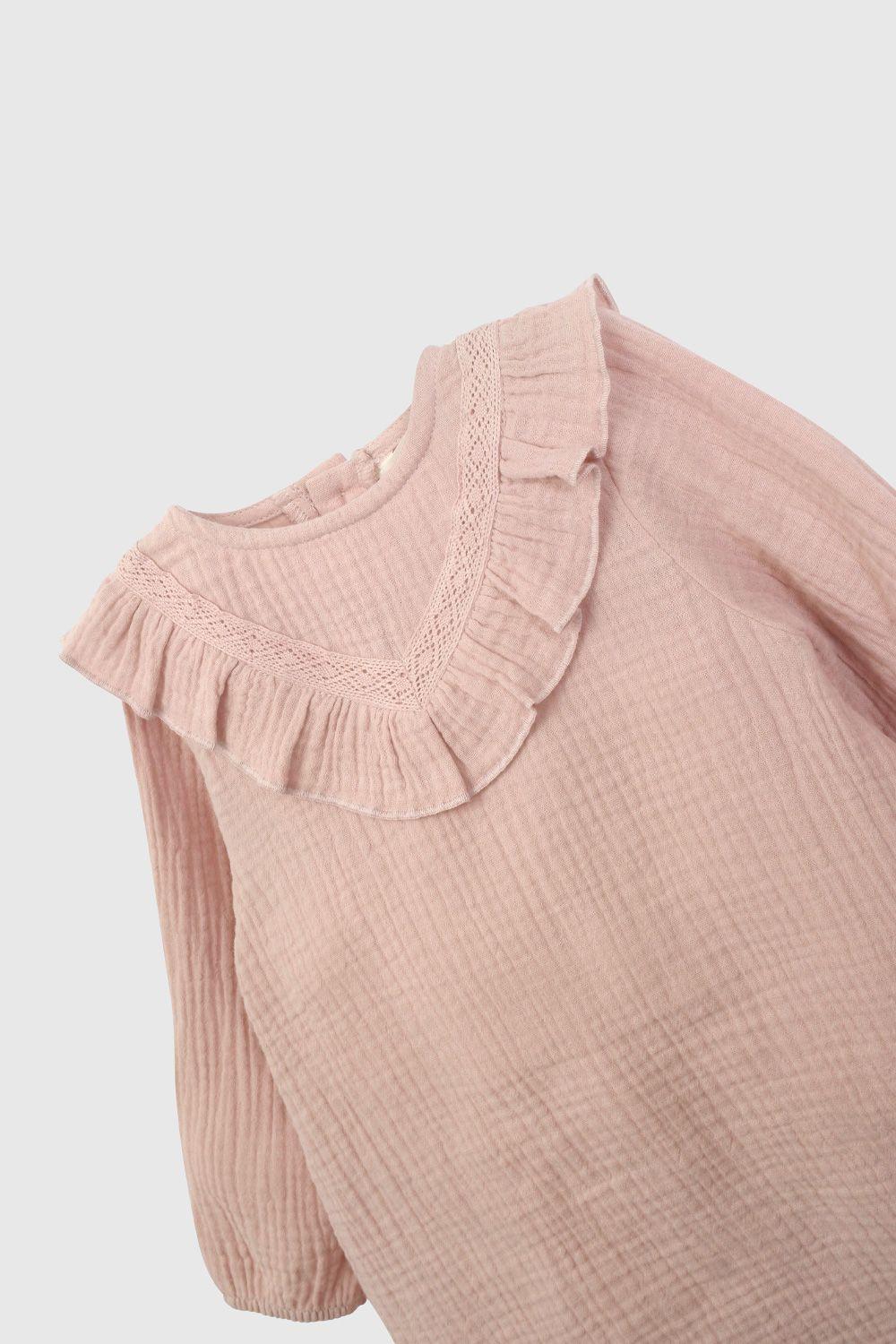 Vestido Rosado Bambula De Niña VEBM0429V26-2