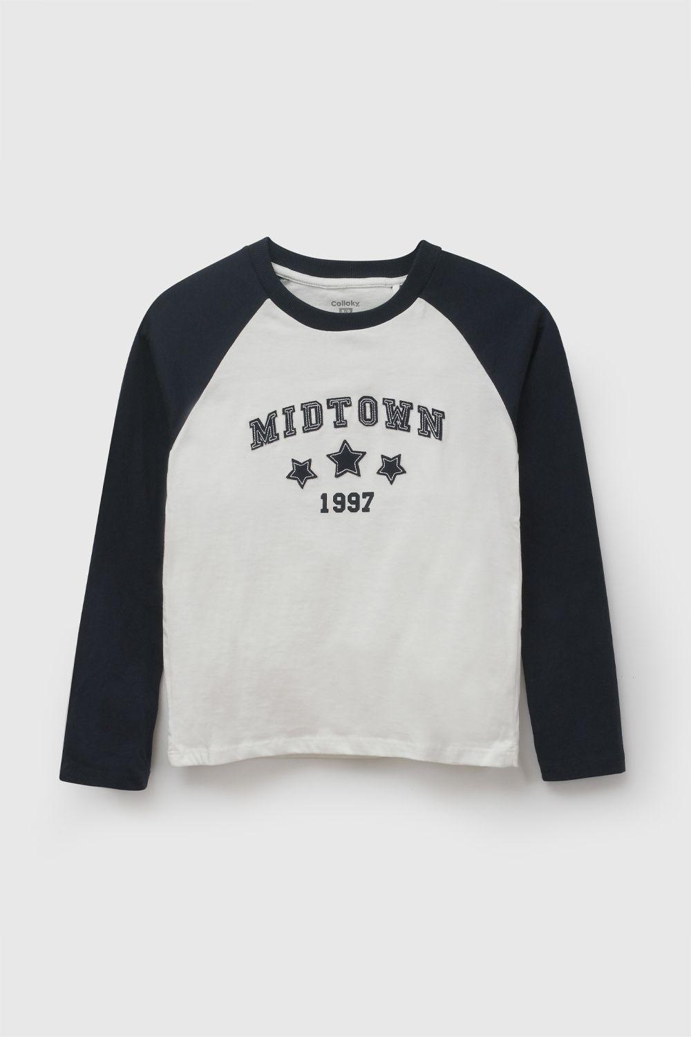 Polera Midtown Azul Marino Niña 3-4A a 12-13A Colloky-0