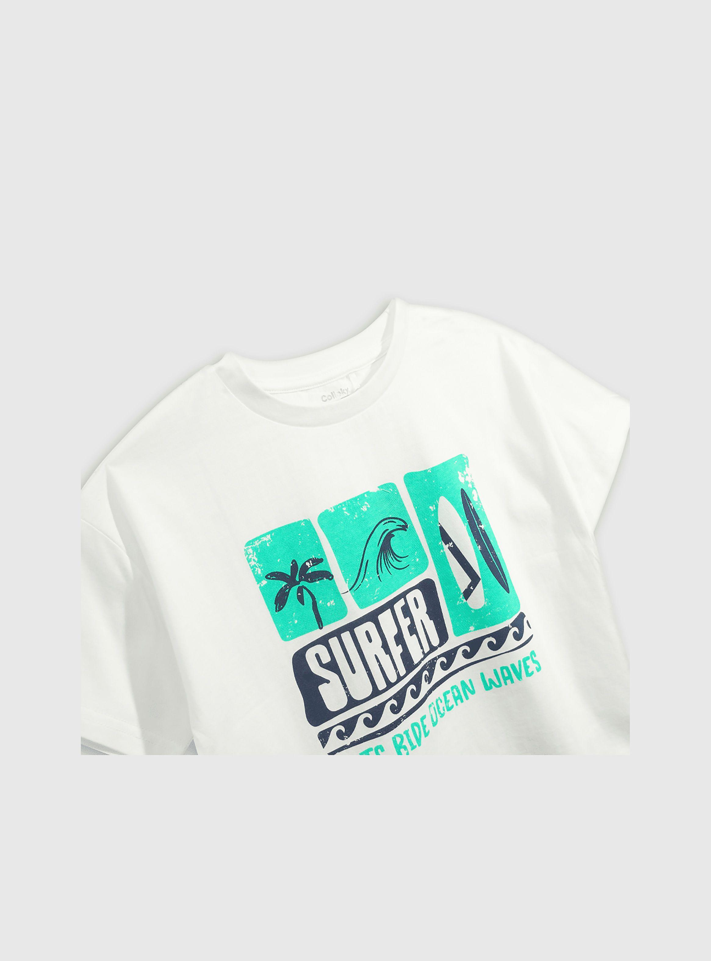 Polera Niño Blanco 55282 Colloky-2