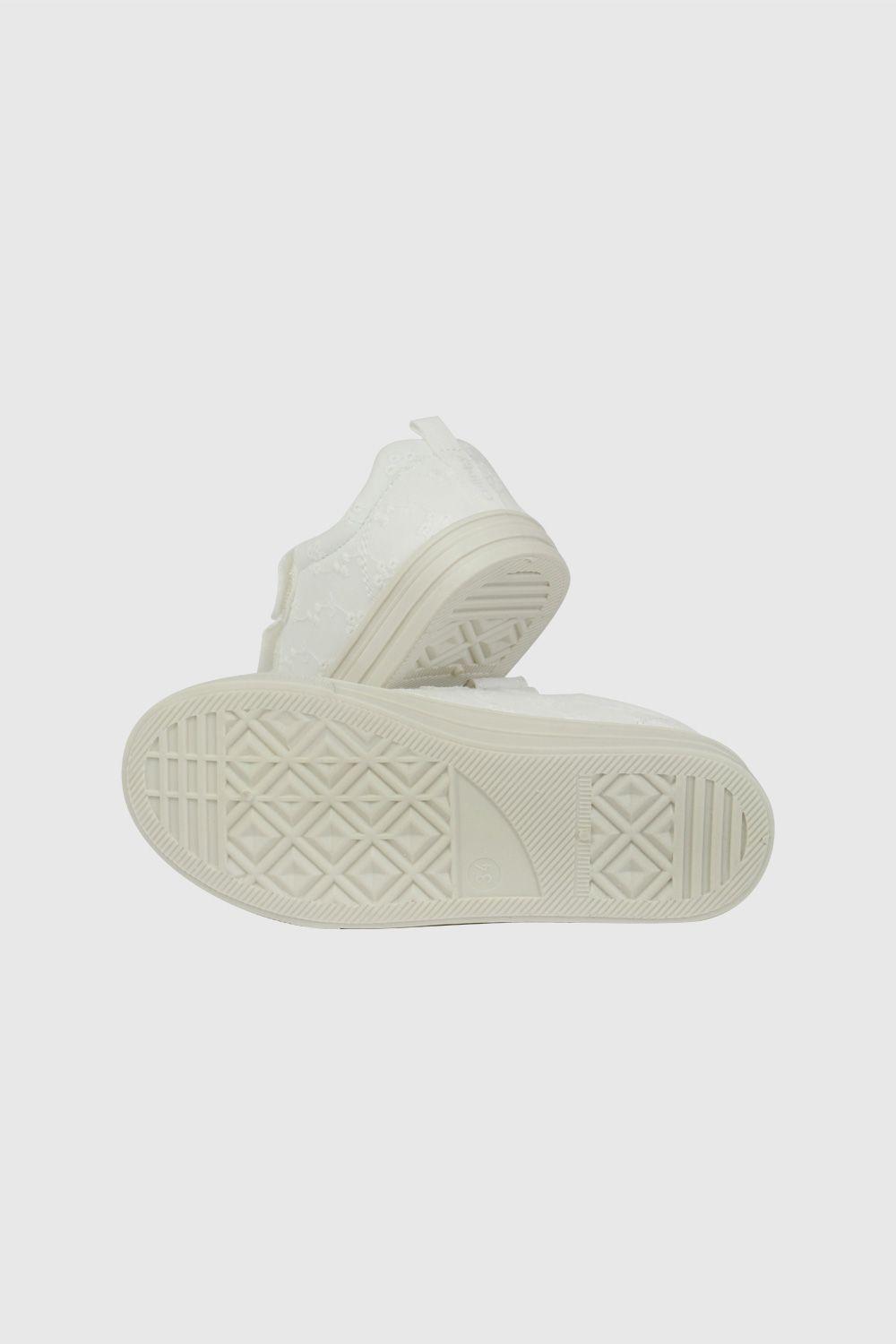 Zapatilla de Lona Blanca de Niña talla 28 a 38-2
