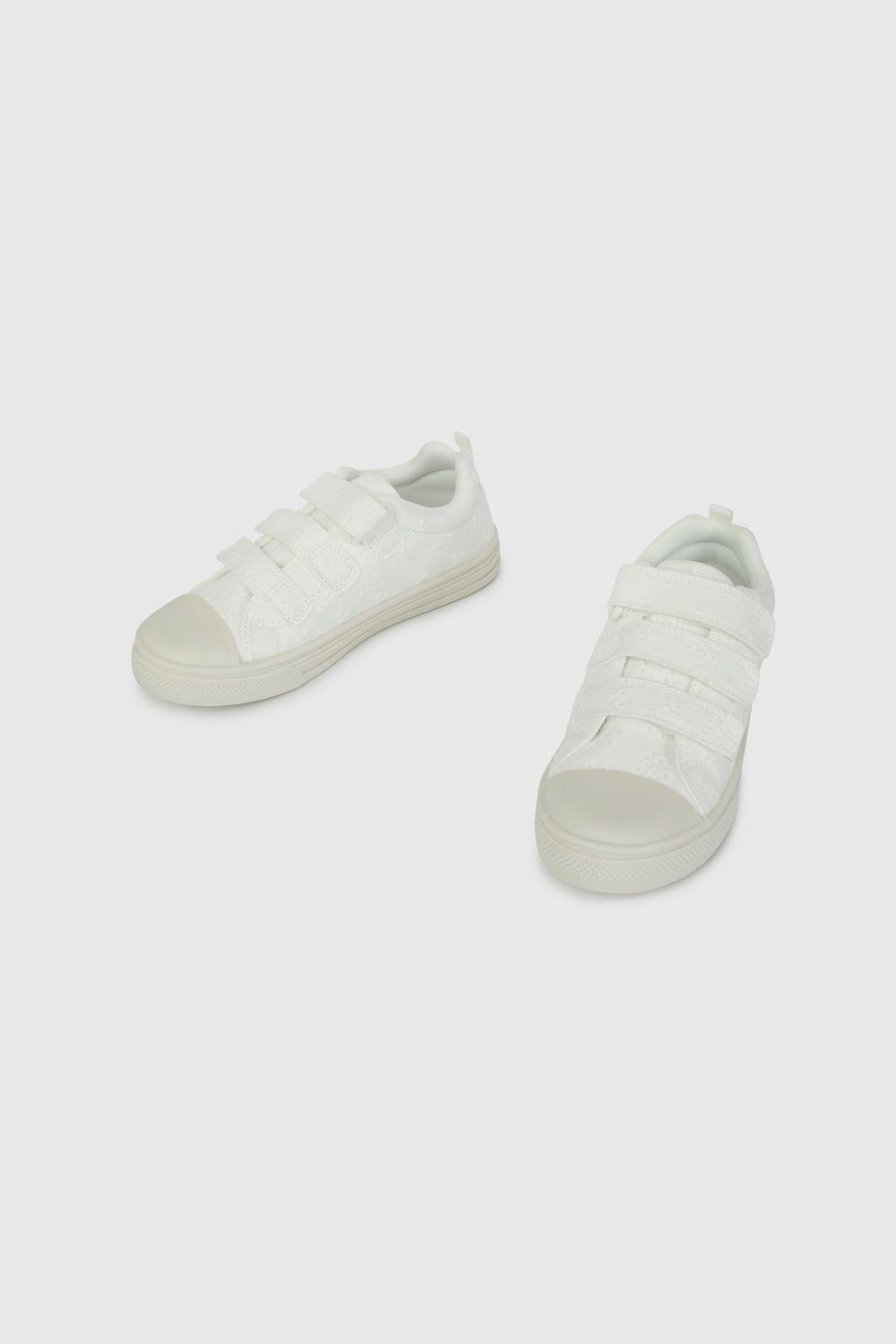 Zapatilla de Lona Blanca de Niña talla 28 a 38-3