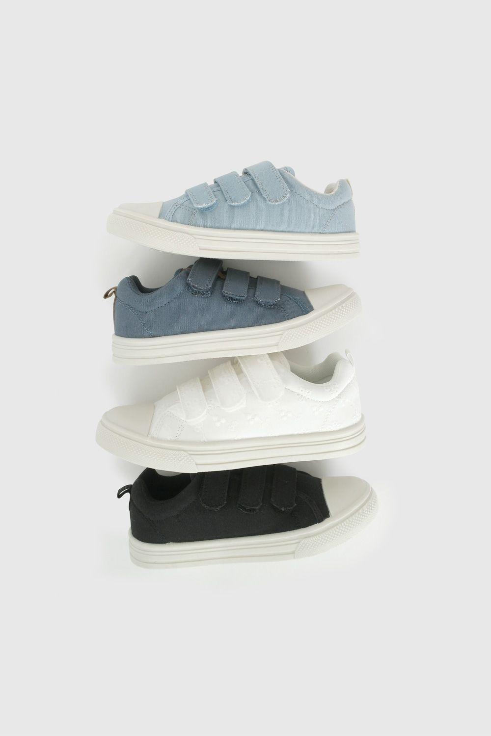 Zapatilla de Lona Blanca de Niña talla 28 a 38-6