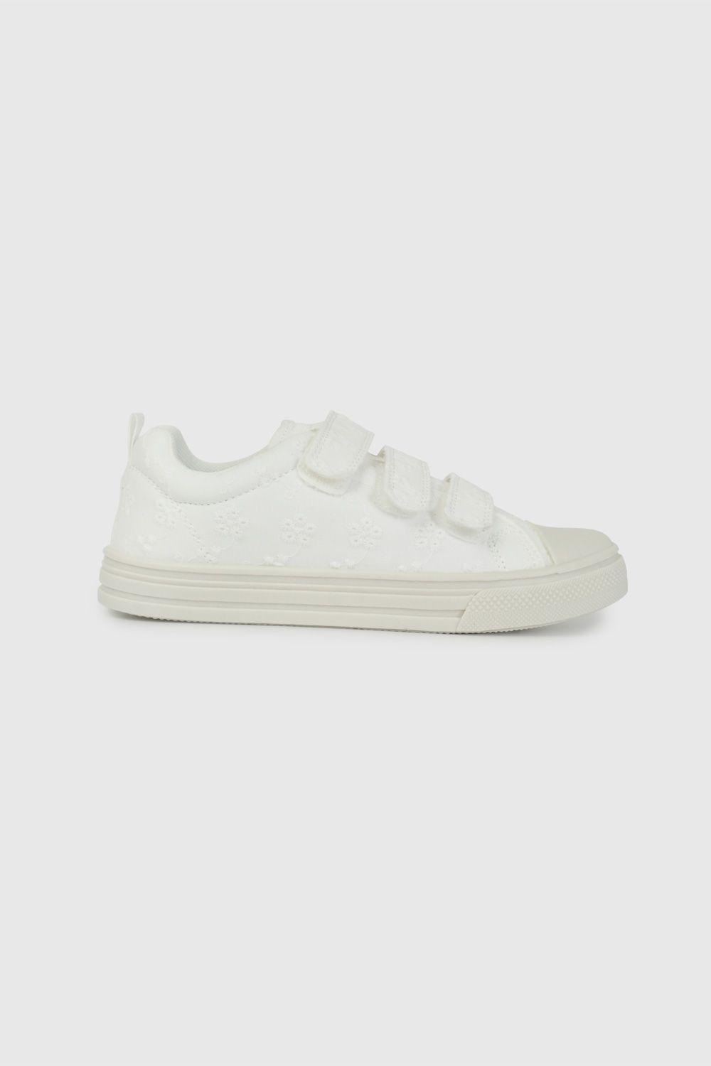 Zapatilla de Lona Blanca 57100309V26-1
