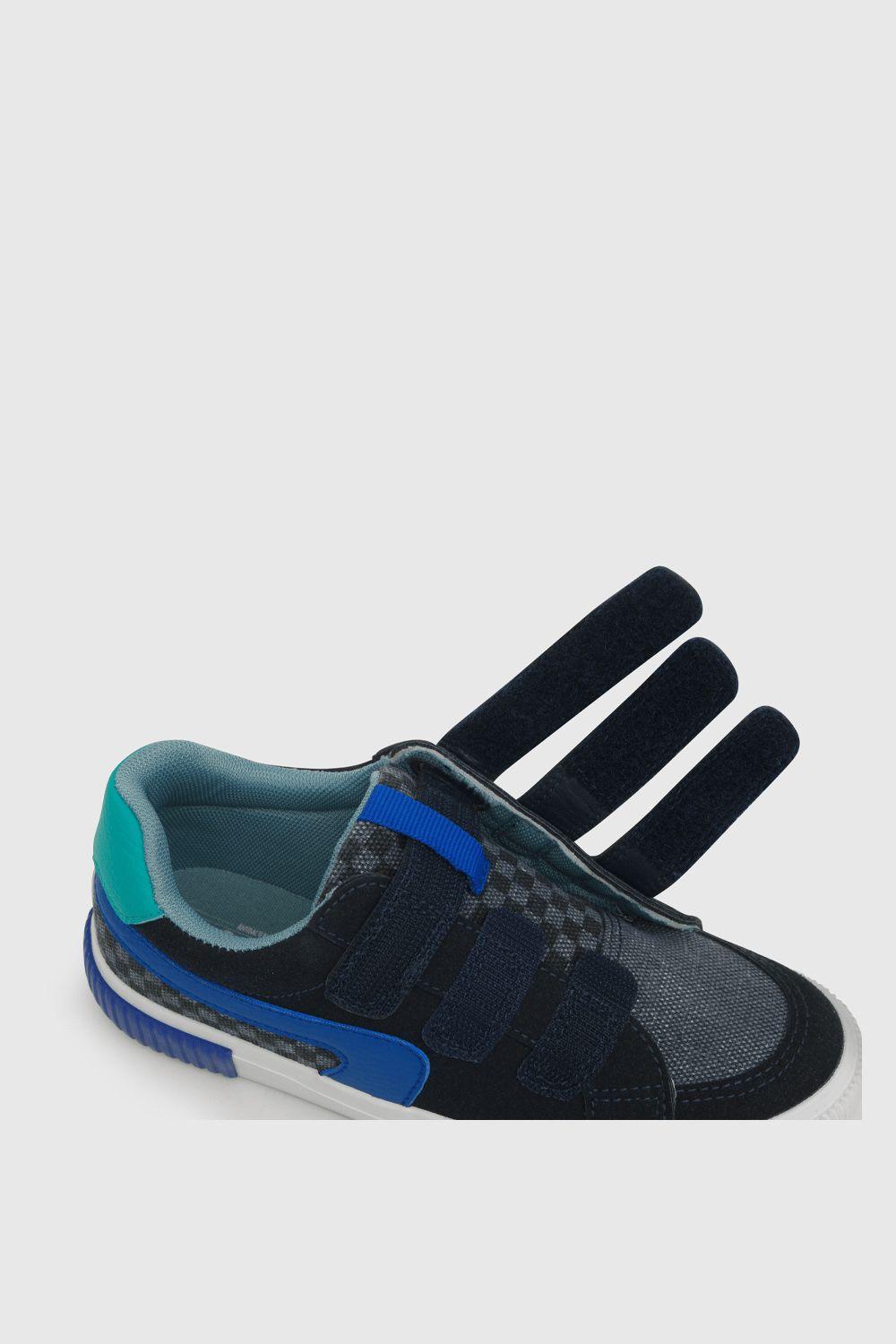 Zapatilla de niño urbana estampada azul / blue (28 a 38)-4