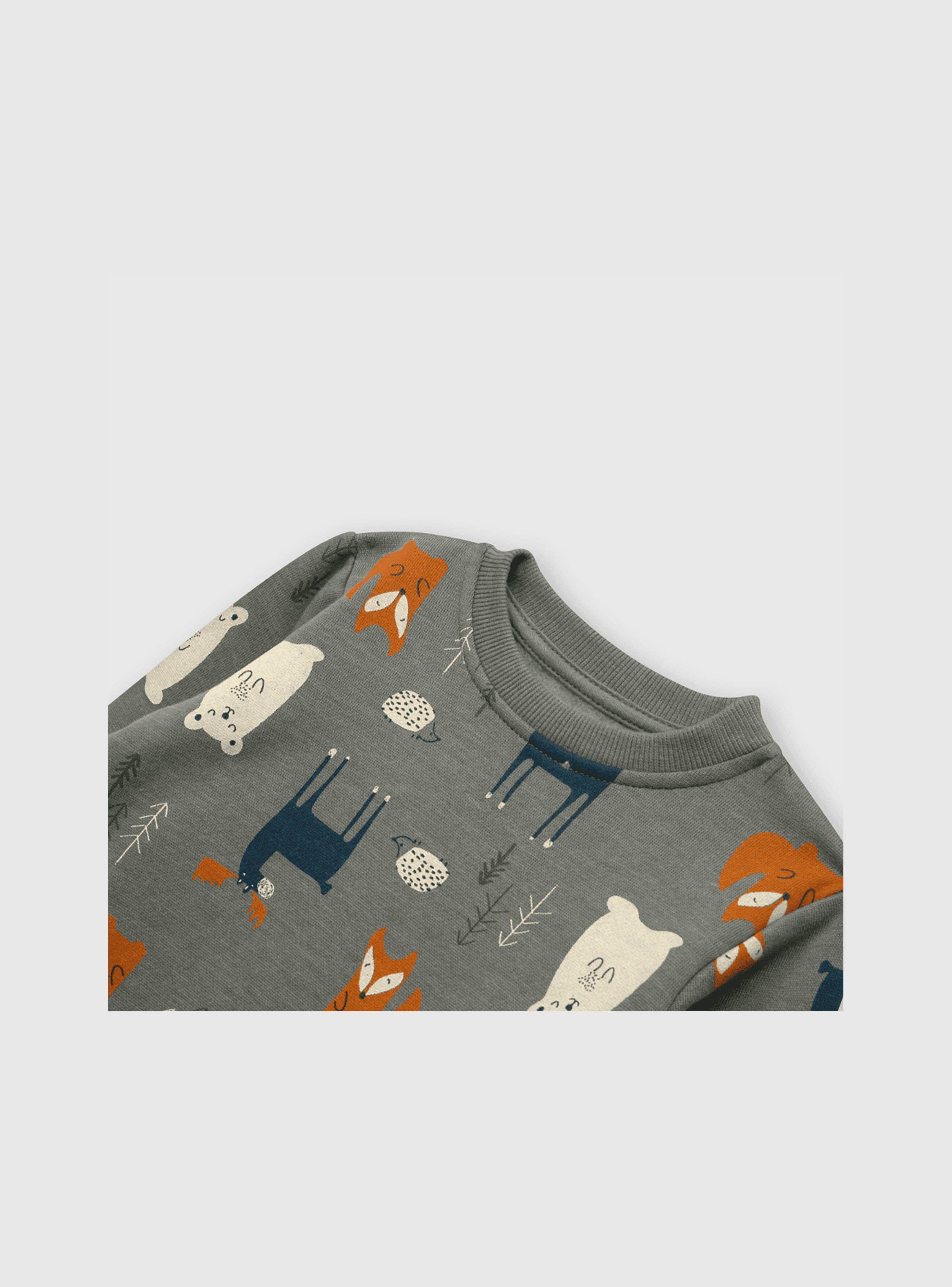 Polerón Bebé Niño Bosque Verde (3 A 36 Meses) Colloky-2