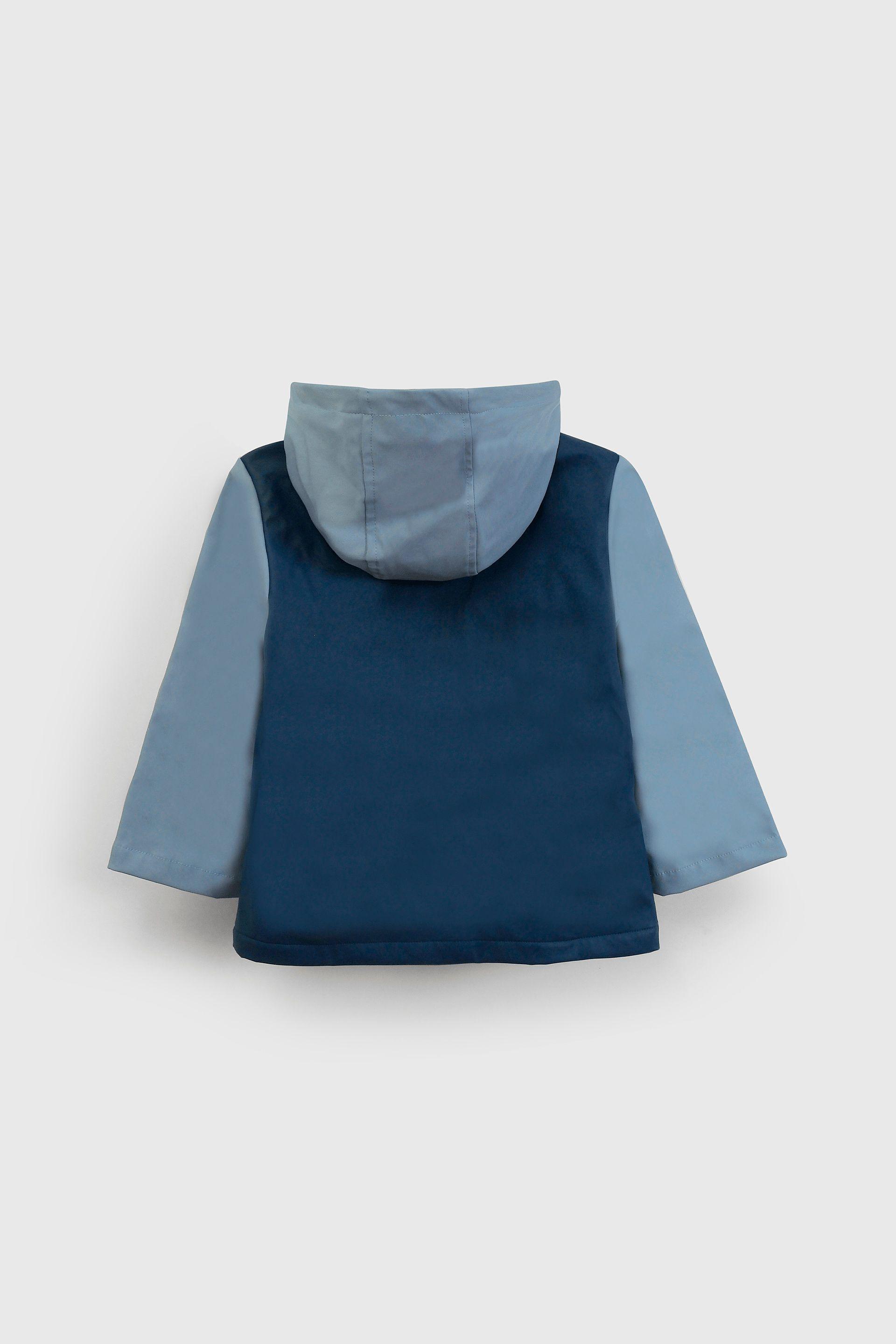 Chaqueta Engomada y con Forro Azul-1