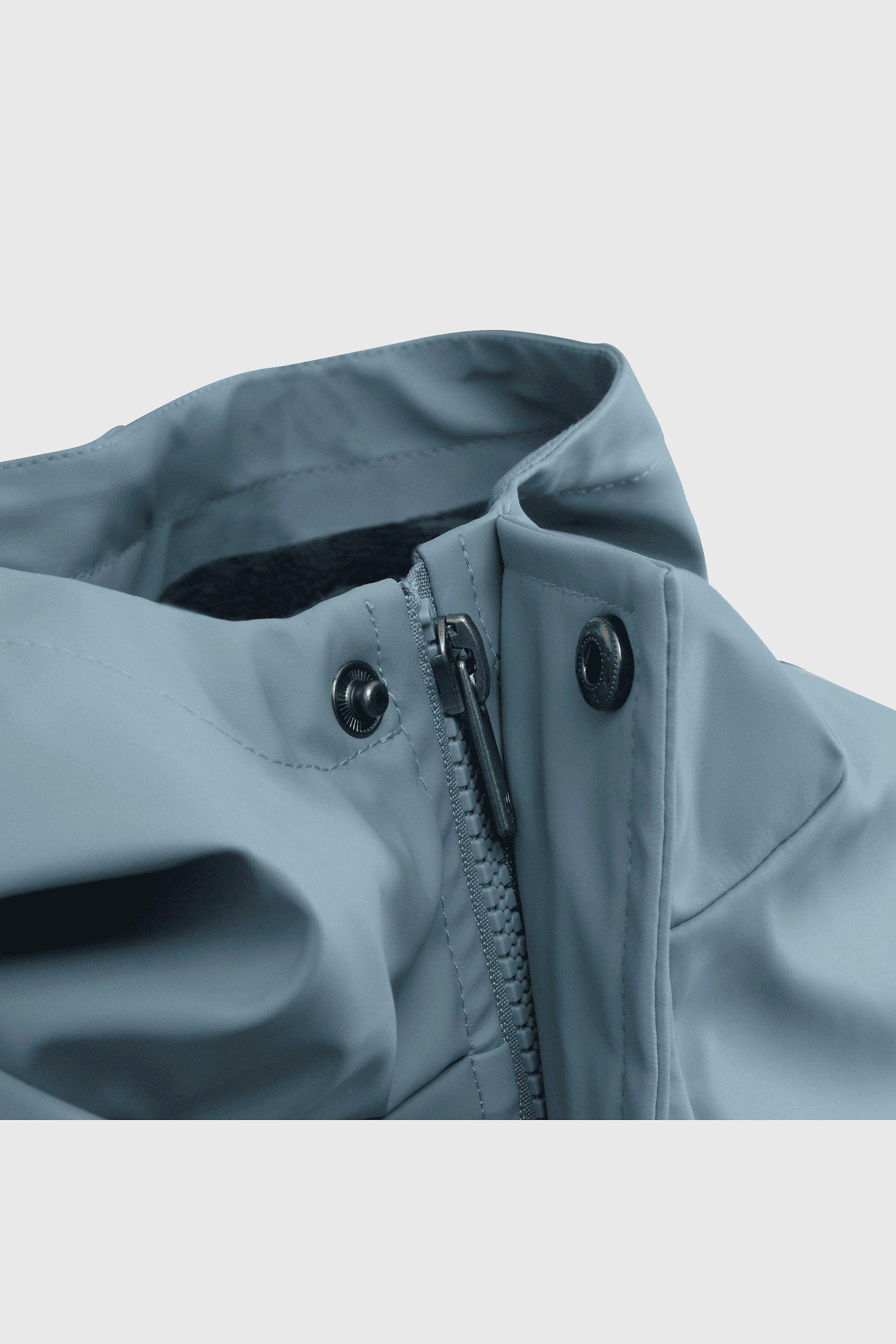 Chaqueta Engomada y con Forro Azul-2