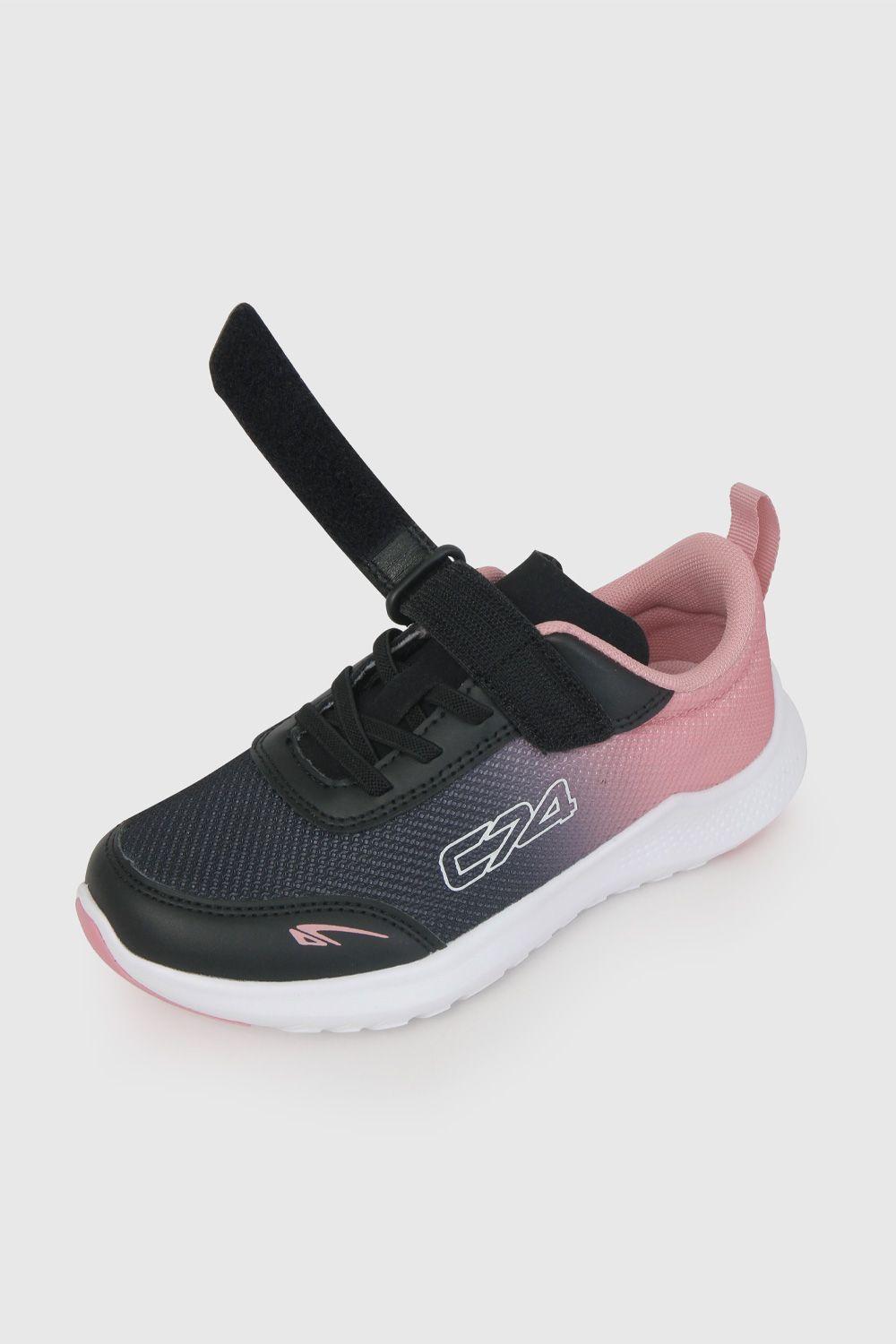 Zapatilla Deportiva Negra y Rosado 58940301V26-5