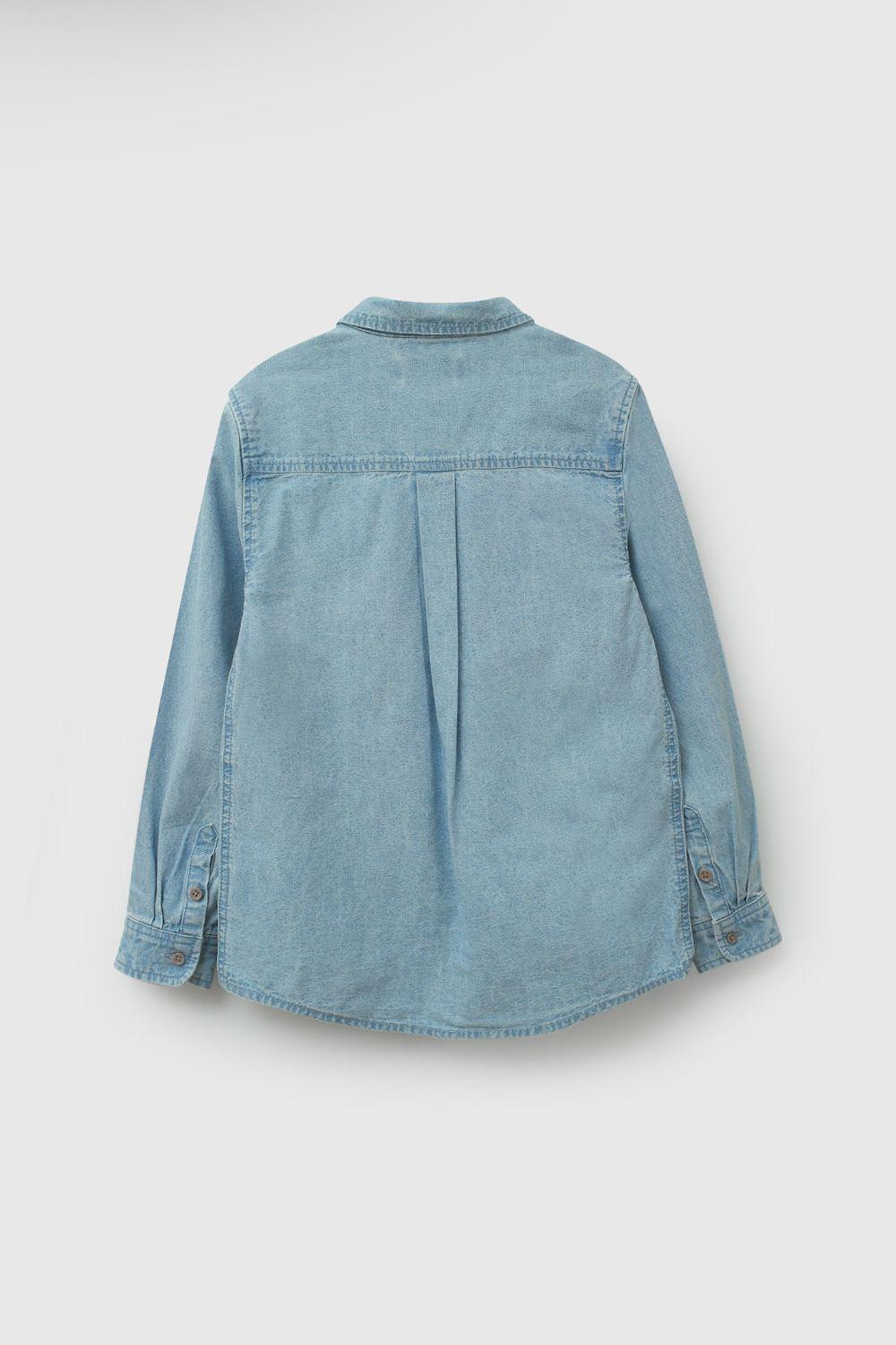 Camisa Mezclilla Denim Niño 3-4A a 12-13A Colloky-3