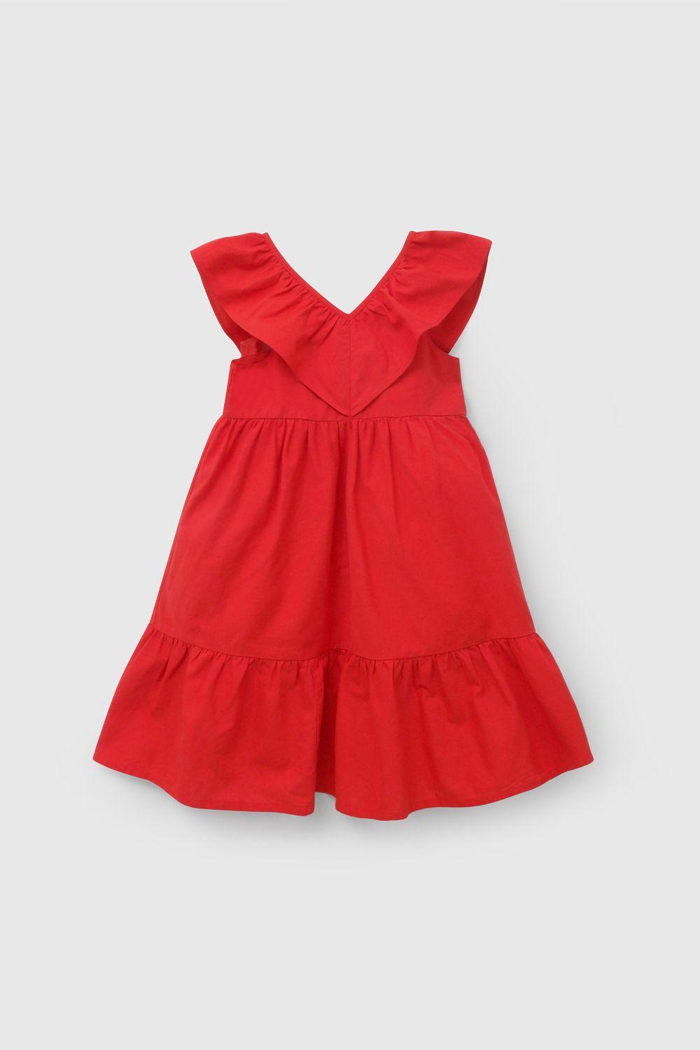 Vestido Rojo Vuelo De Niña VEVL0682V26-0
