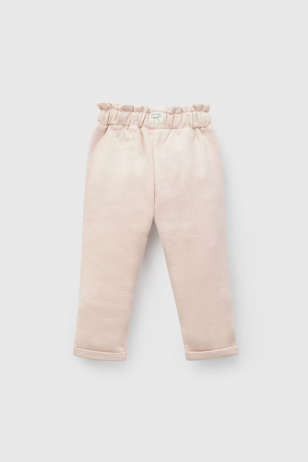 Pantalon Buzo Rosa Viejo Niña 6-9M a 4-5A Colloky-1