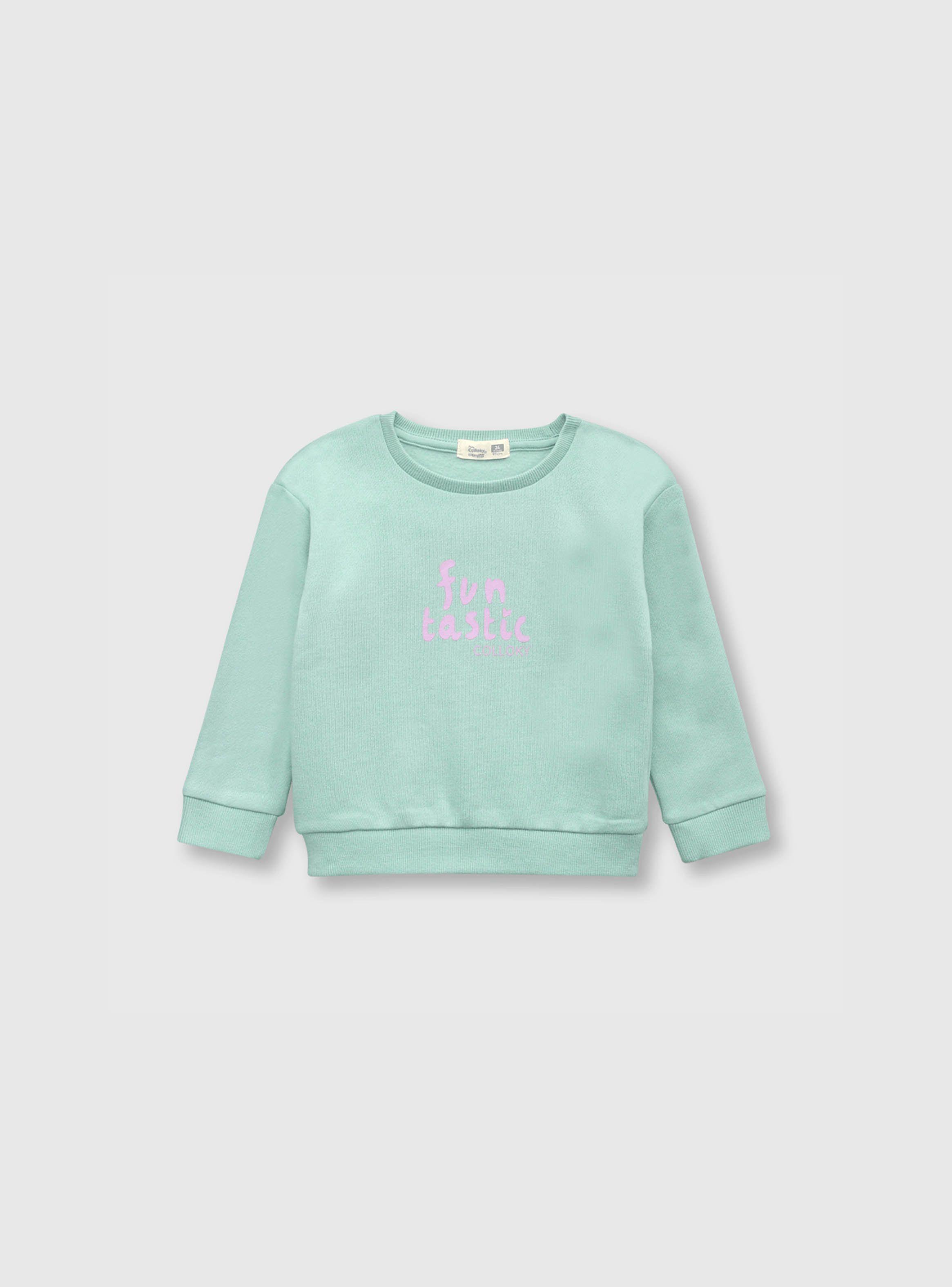 Polerón De Bebé Niña Estampado Verde (3 A 36 Meses) Colloky-0