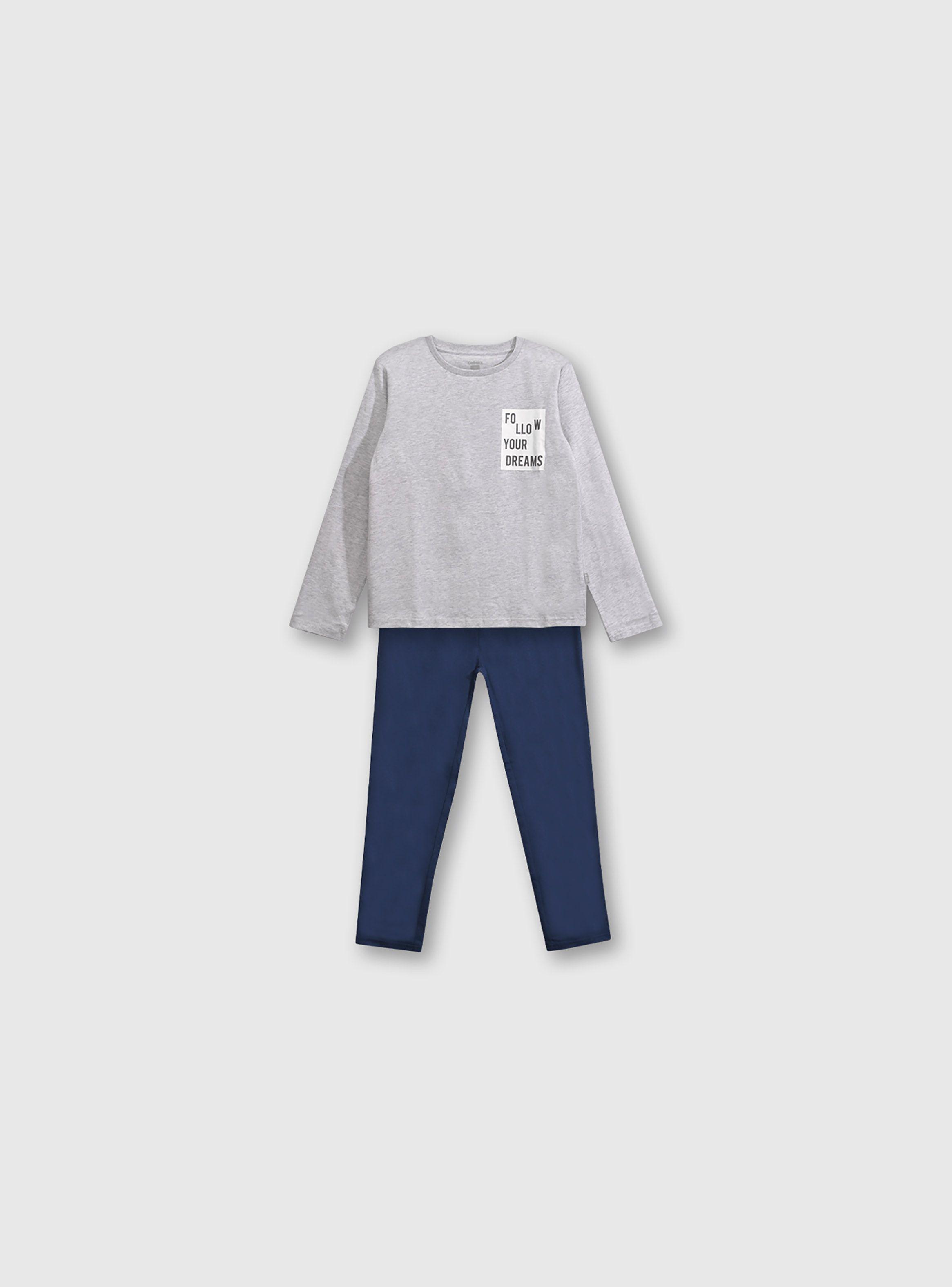 Pijama Niño Gris 54258 Colloky-0