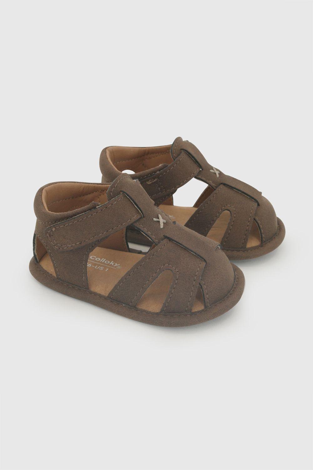 Sandalia Velcro Cafe Niño 14-18 Colloky-0