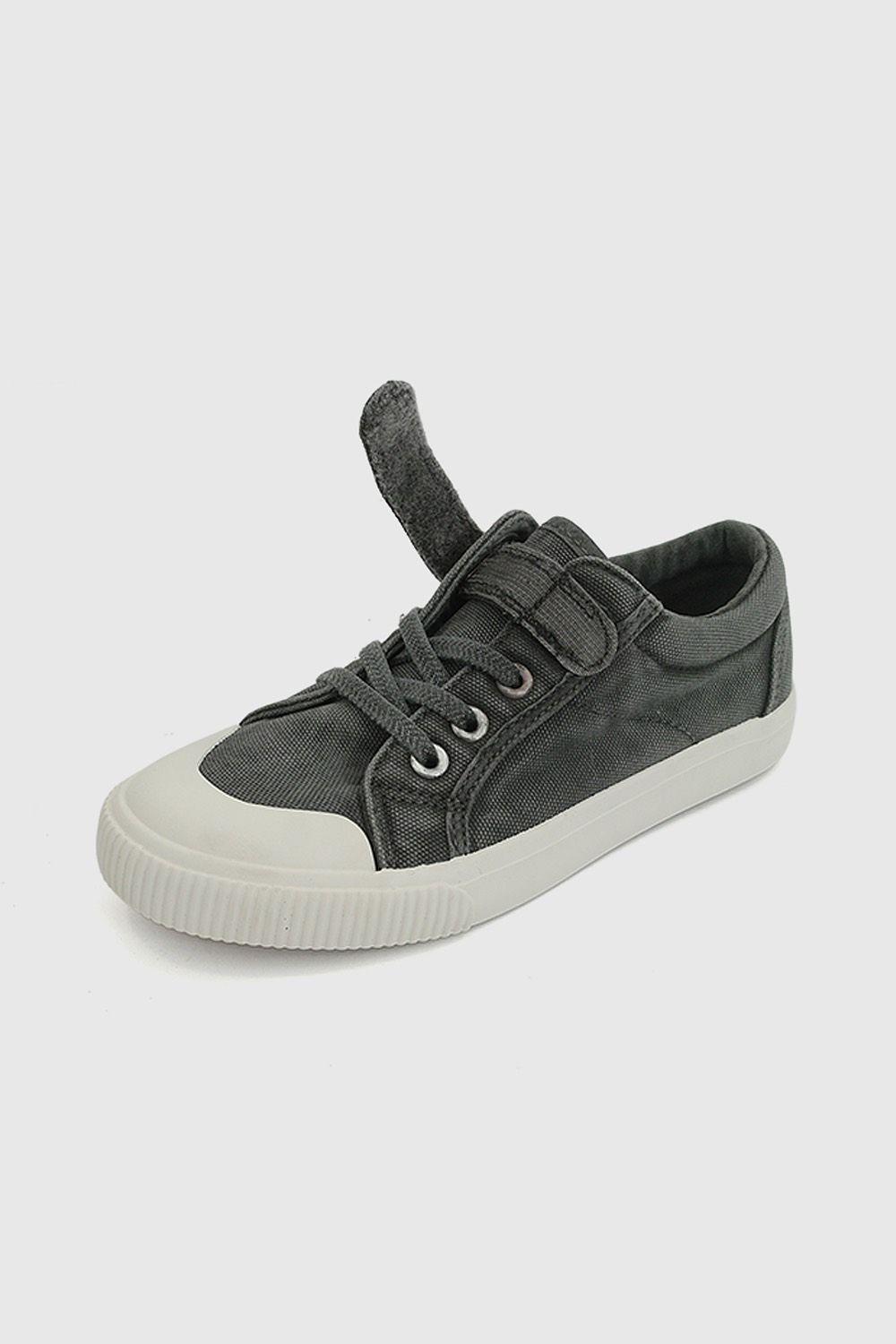Zapatilla Lona Negra Niño 28-38 Colloky-5