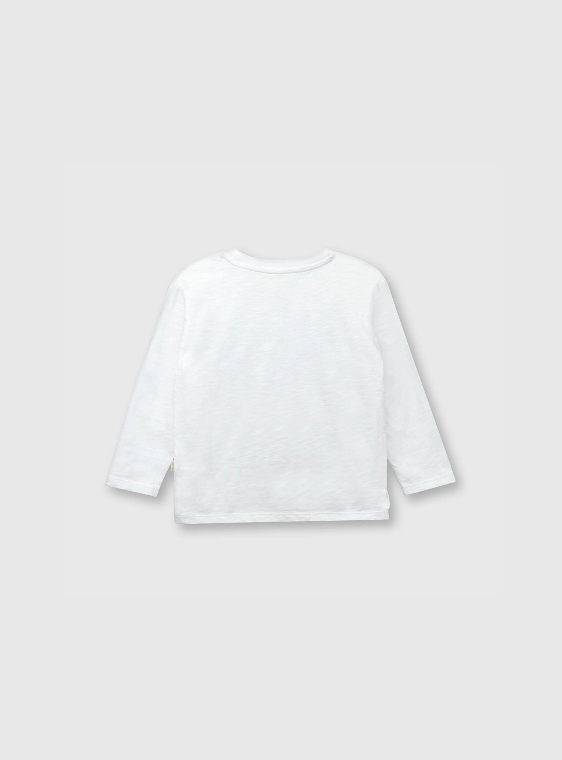 Polera Bebé Niño Perro Blanco (3 A 36 Meses) Colloky-1