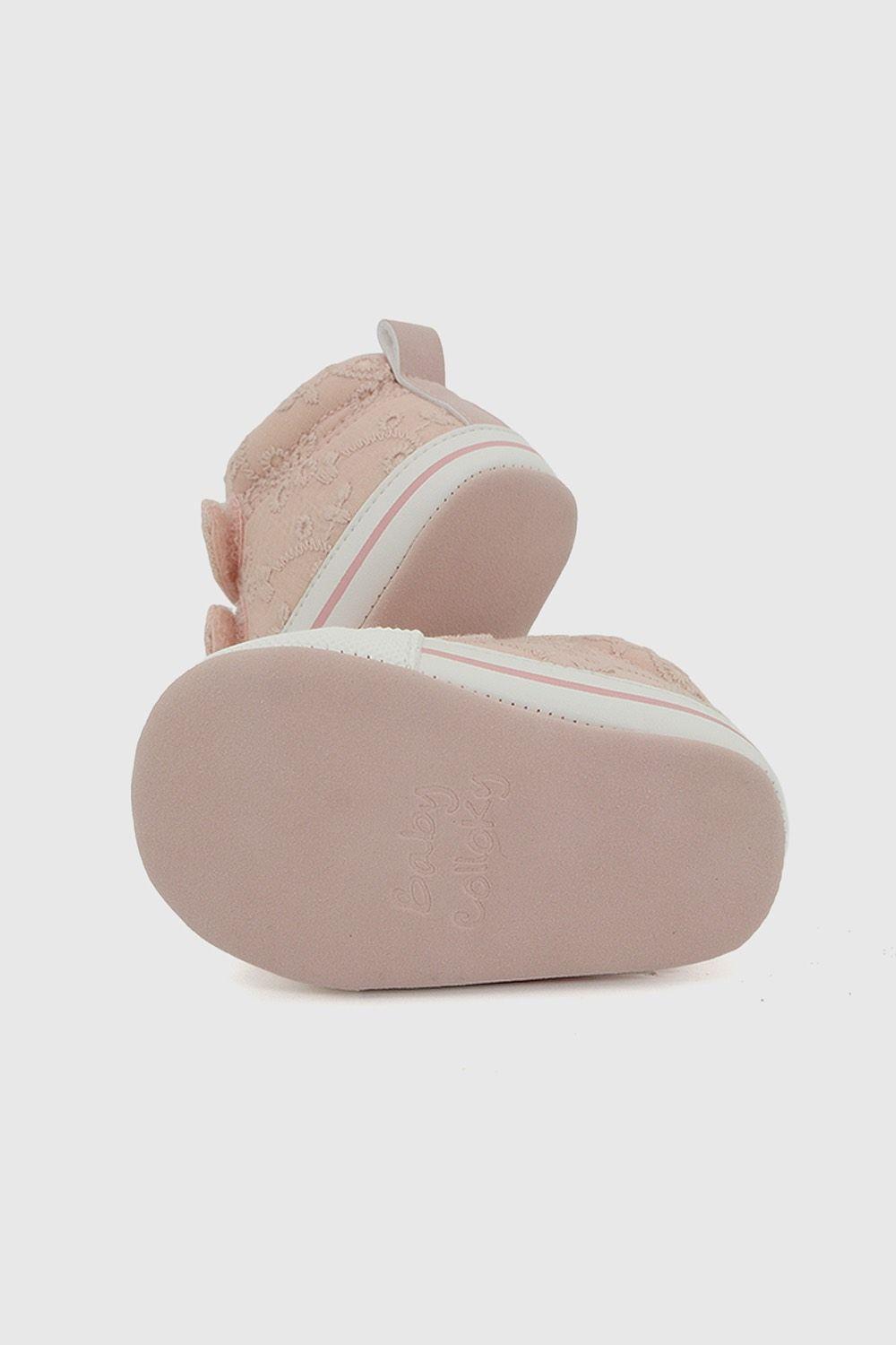 Zapatilla dos velcro niña rosado 14-18-2