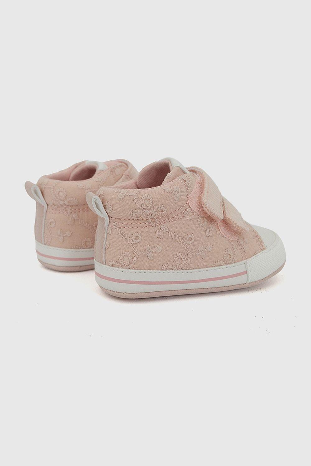 Zapatilla dos velcro niña rosado 14-18-4