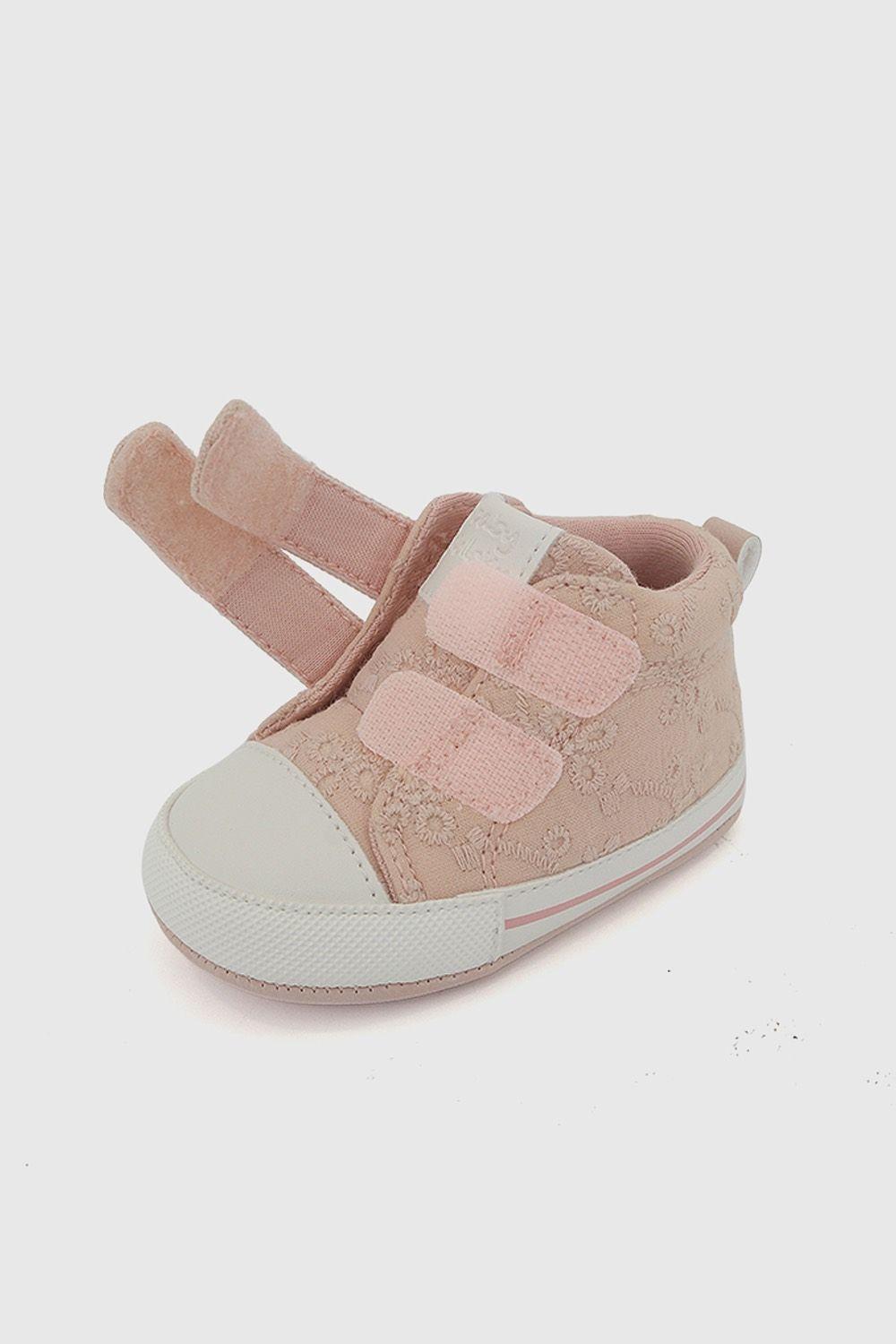 Zapatilla dos velcro niña rosado 14-18-5