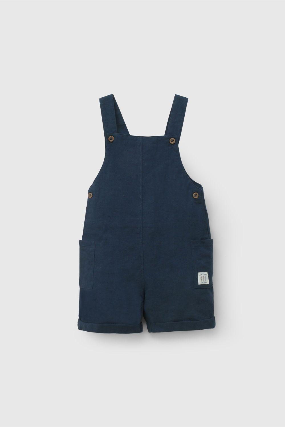 Conjunto Jardinera Y Body Azul De Niño COAL0557V26-2