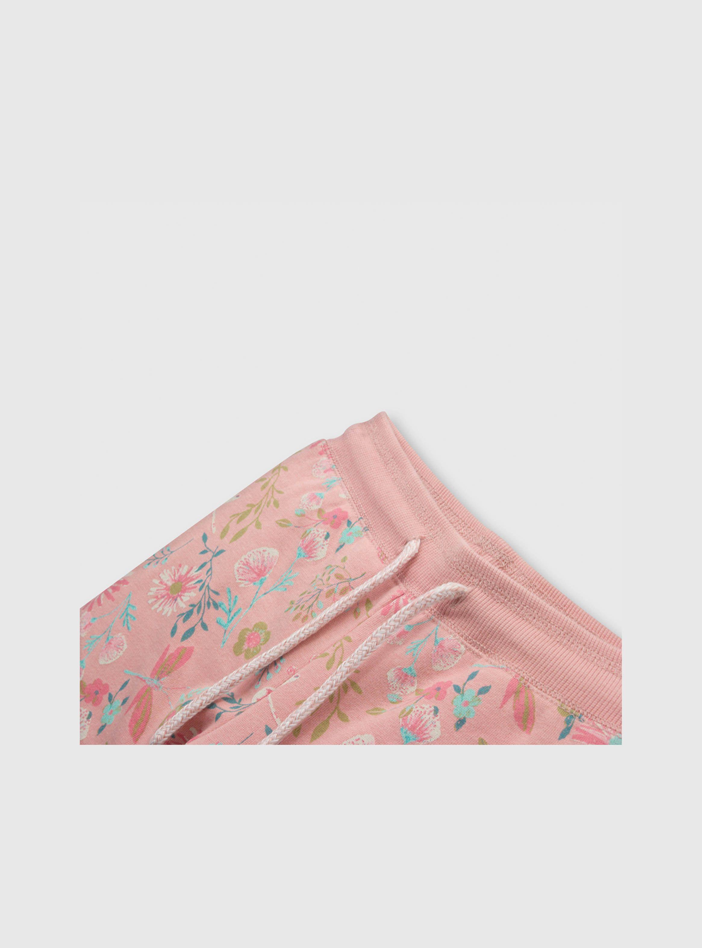 Pantalón De Bebé Niña Flores Rosado (3 A 36 Meses) Colloky-2