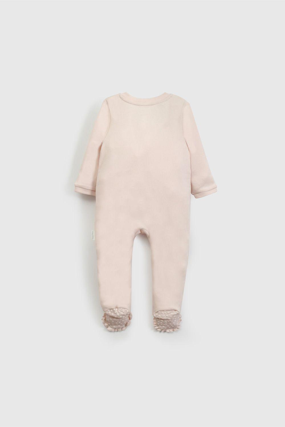 Pijama Rosado Gamuza Conejo De Bebé PJGA0231V26-1