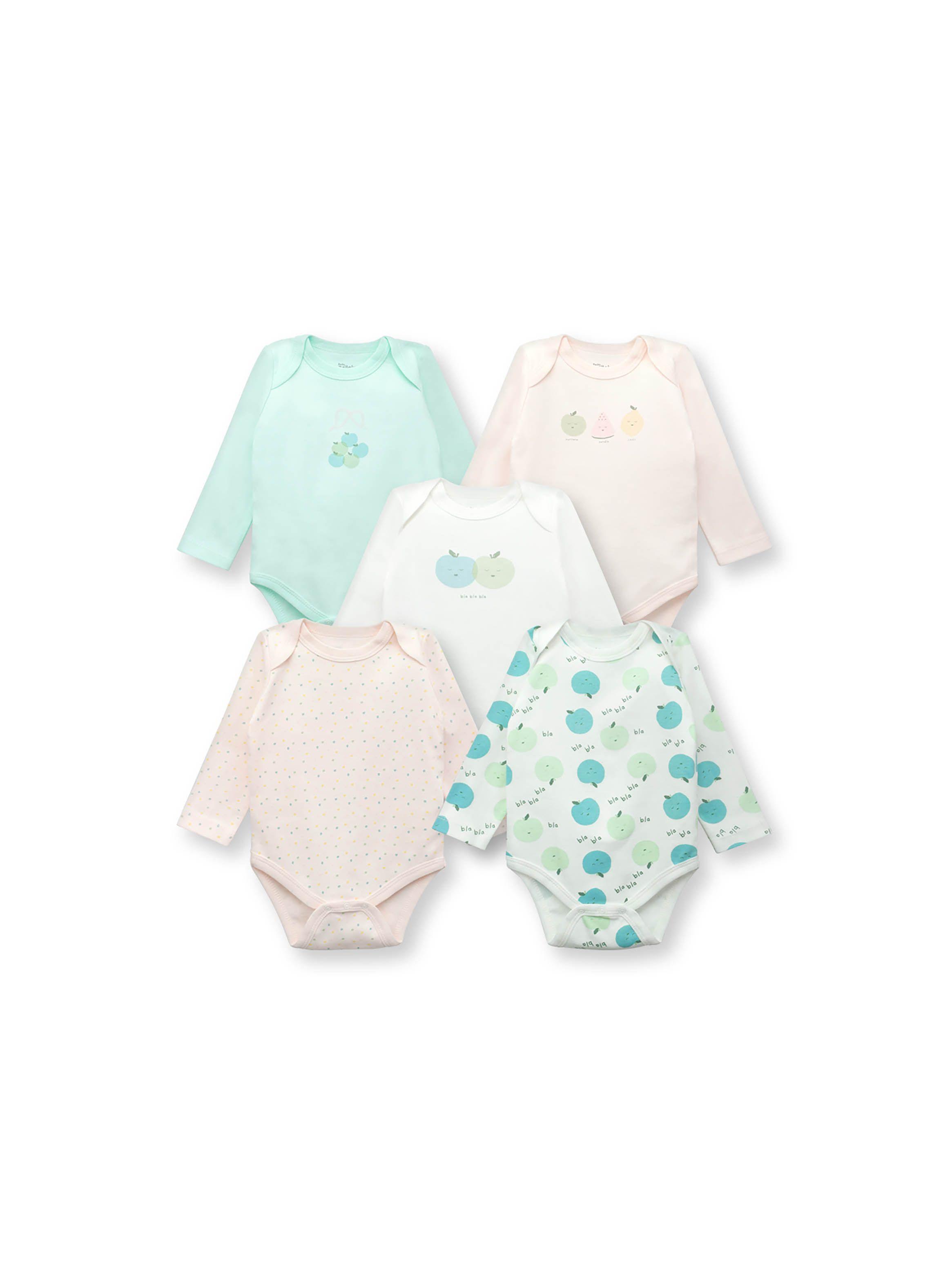 Pack Bodies Bebé Niña 5 Pack Blanco (0 A 24 Meses) Colloky-0