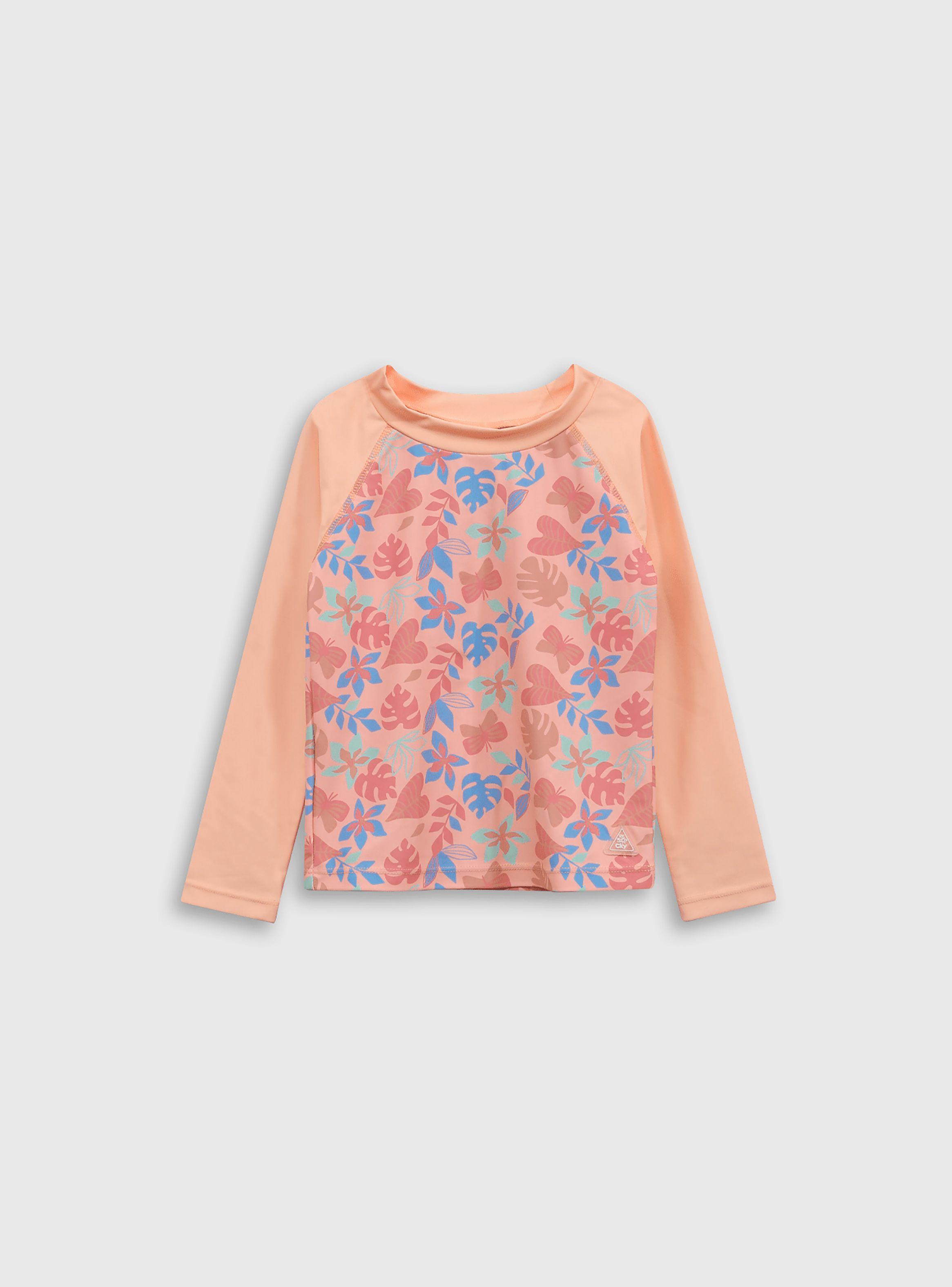 Polera Playa Niña Naranjo 54742 Colloky-0