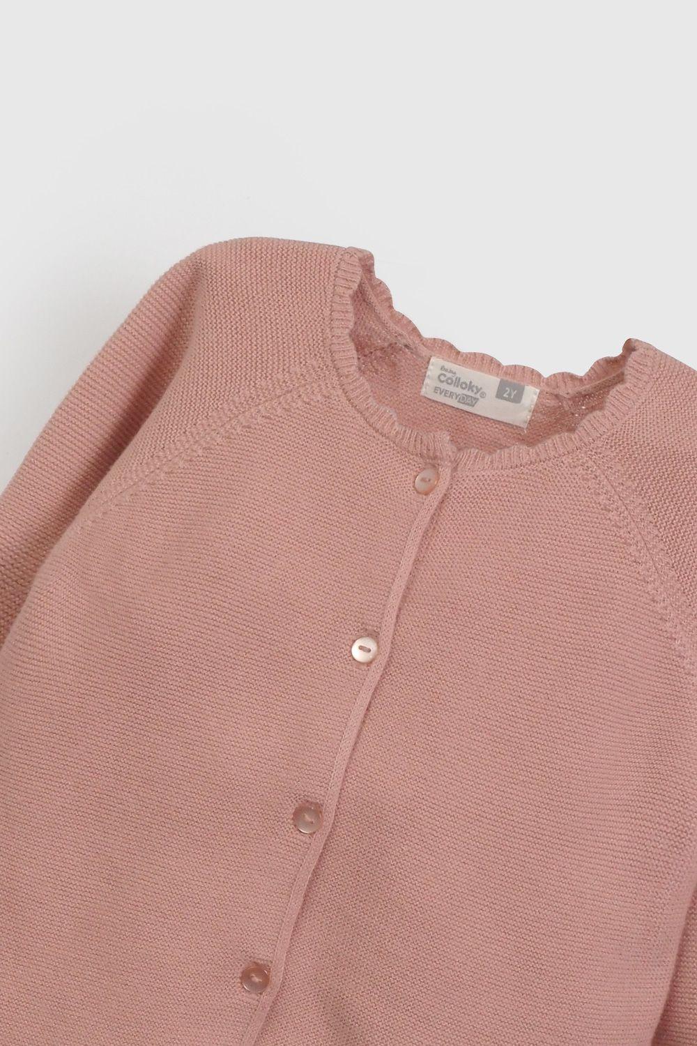 Chaleco Rosado Con Botones De Niña CHLA0829V26-2