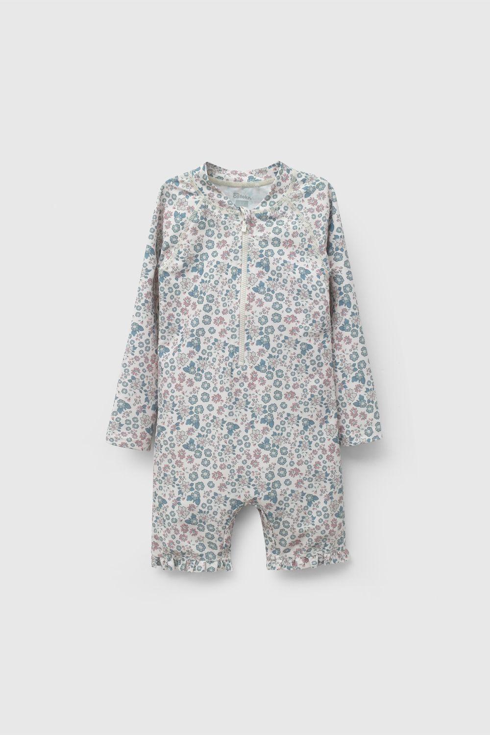 Enterito Playa UV Con Flores De Niña ENLY0698V26-0