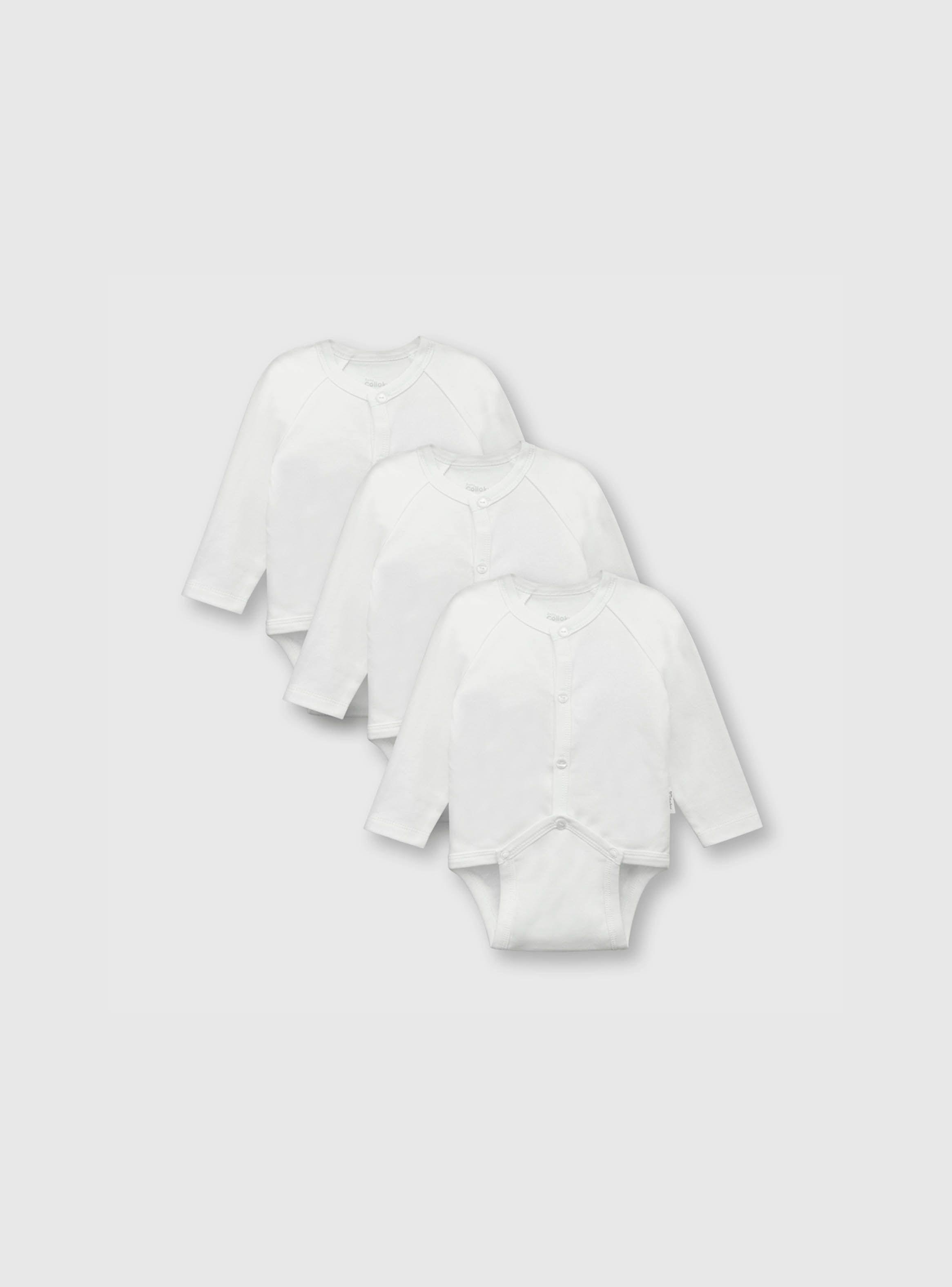 Pilucho Bebé 3 Pack Algodón Blanco (0 A 24 Meses) Colloky-0