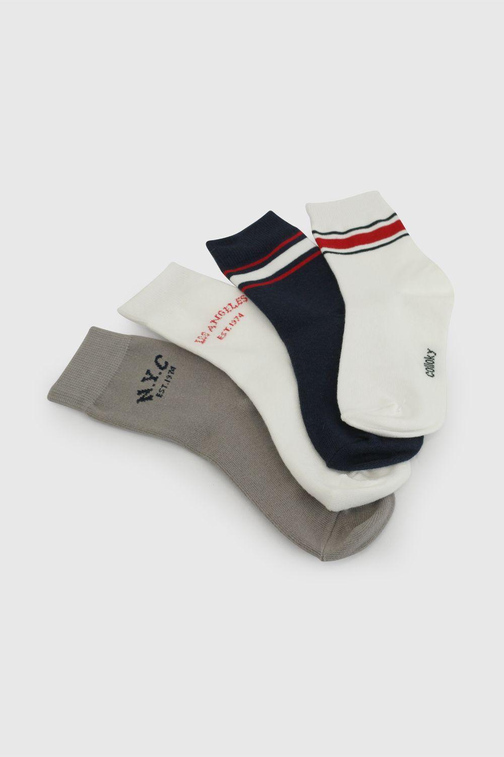 Calcetin 3/4 Niño Blanco 7425 Colloky-2