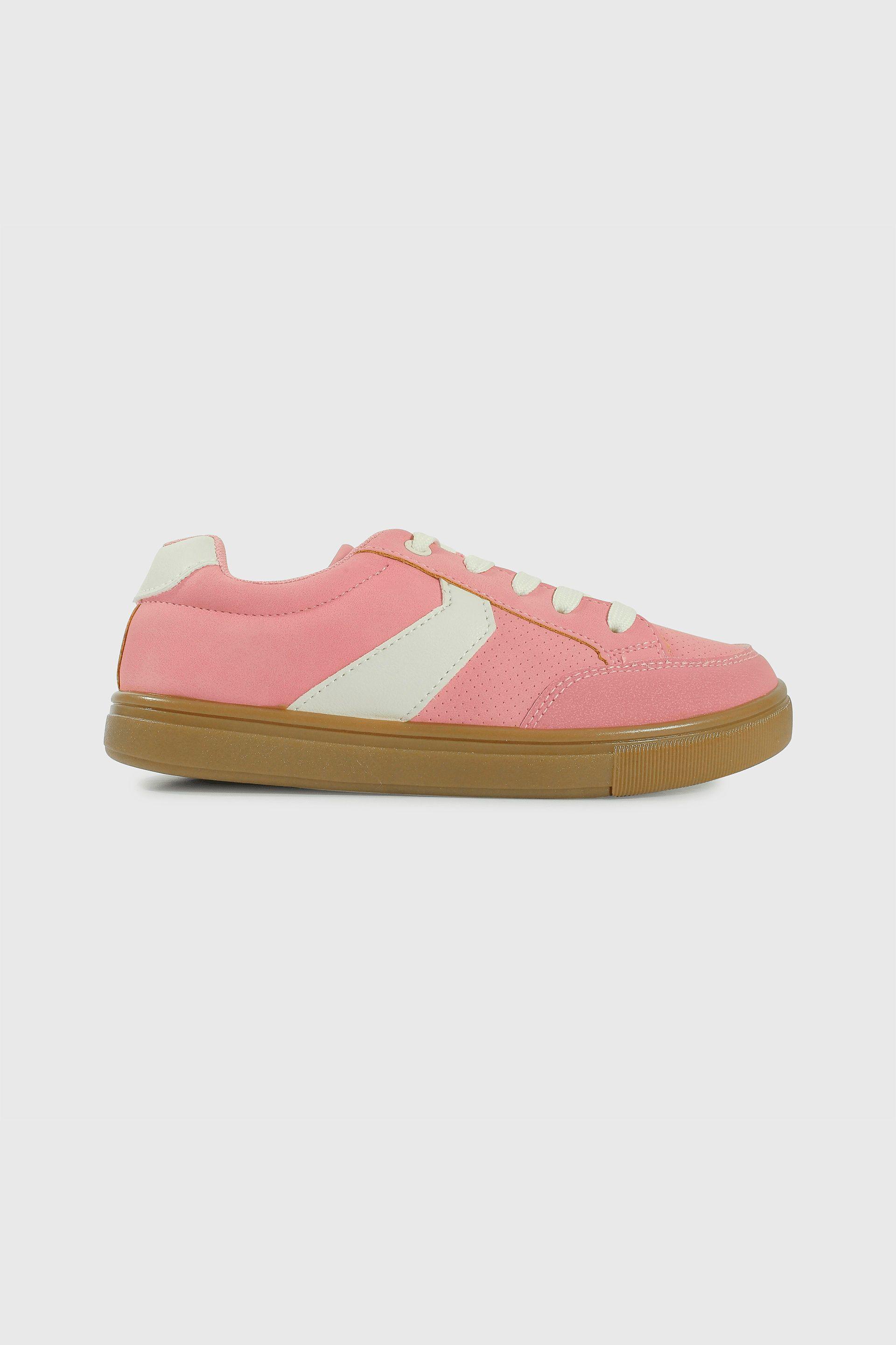 Zapatilla de Niña Lifestyle Londres Rosado con Cordón 641-1
