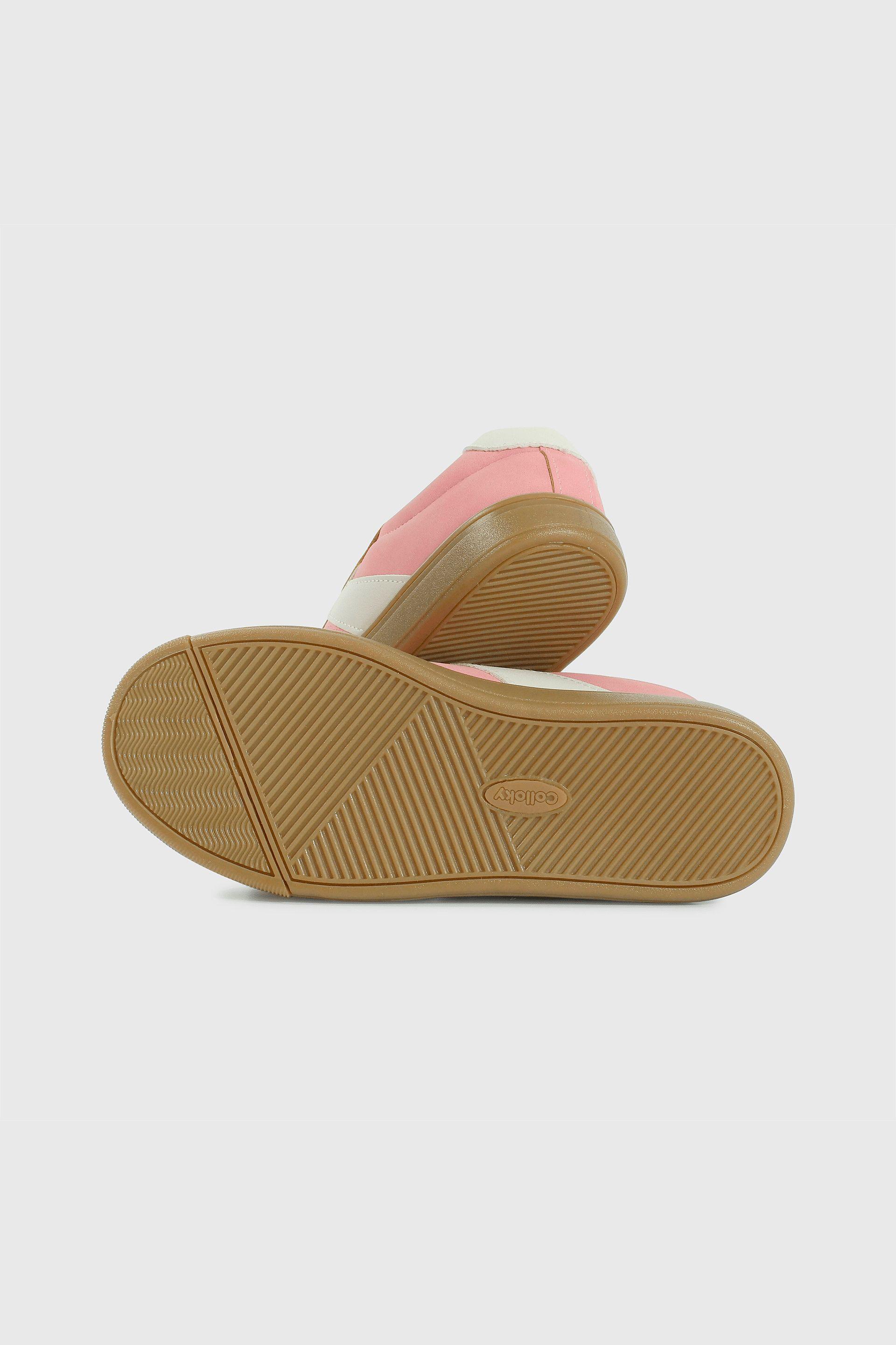 Zapatilla de Niña Lifestyle Londres Rosado con Cordón 641-2